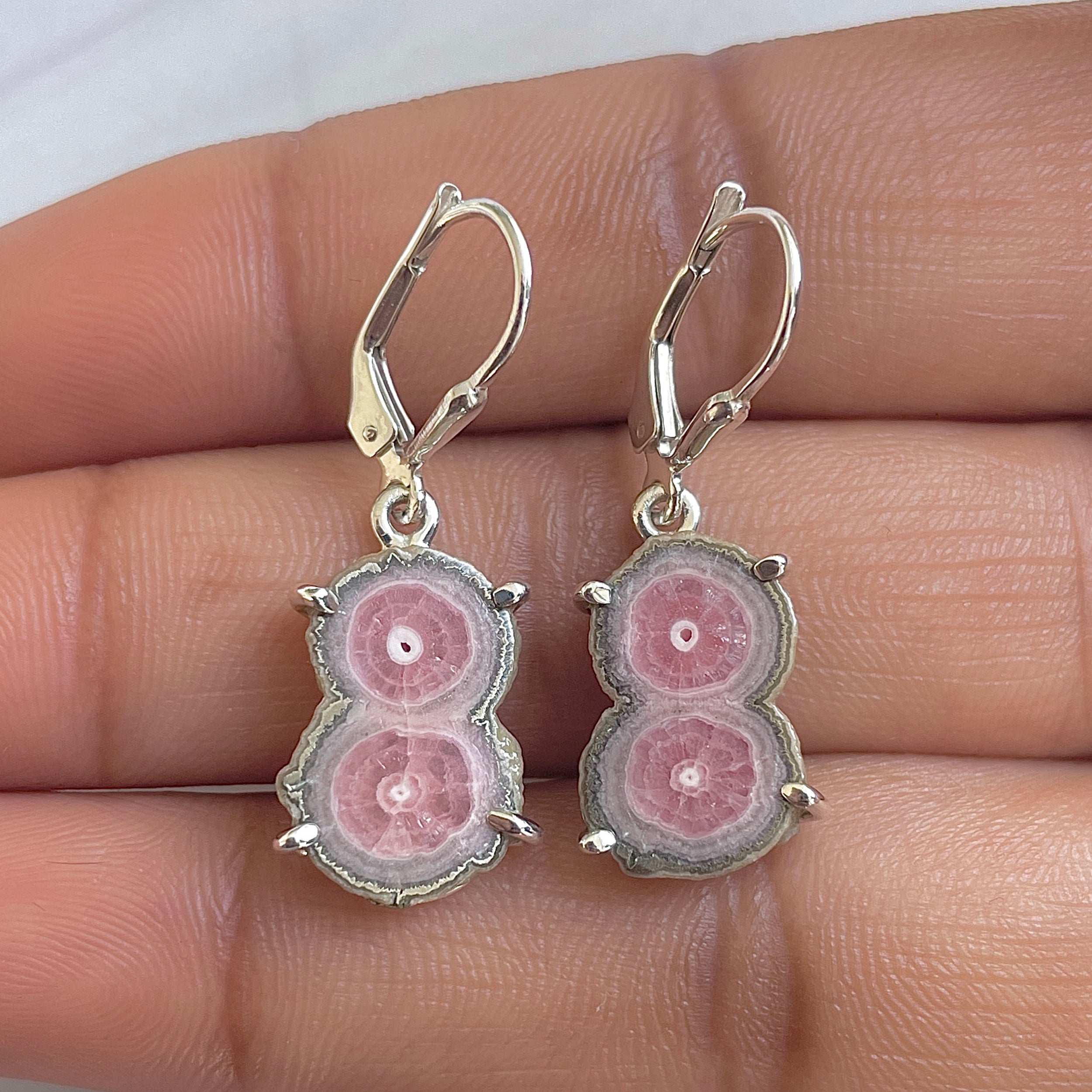 Rhodochrosite Stalactite Earring-(RDC-E-284.)