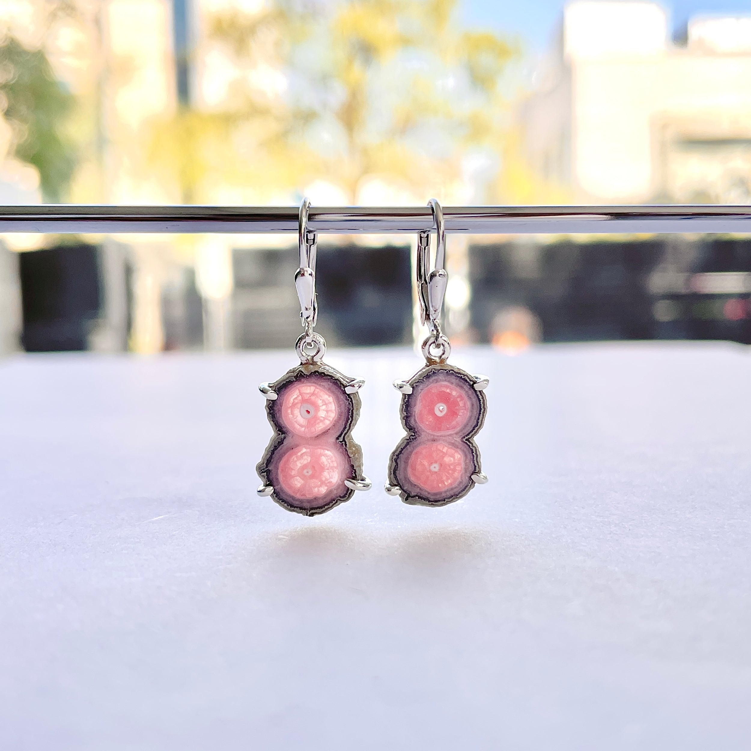 Rhodochrosite Stalactite Earring-(RDC-E-284.)