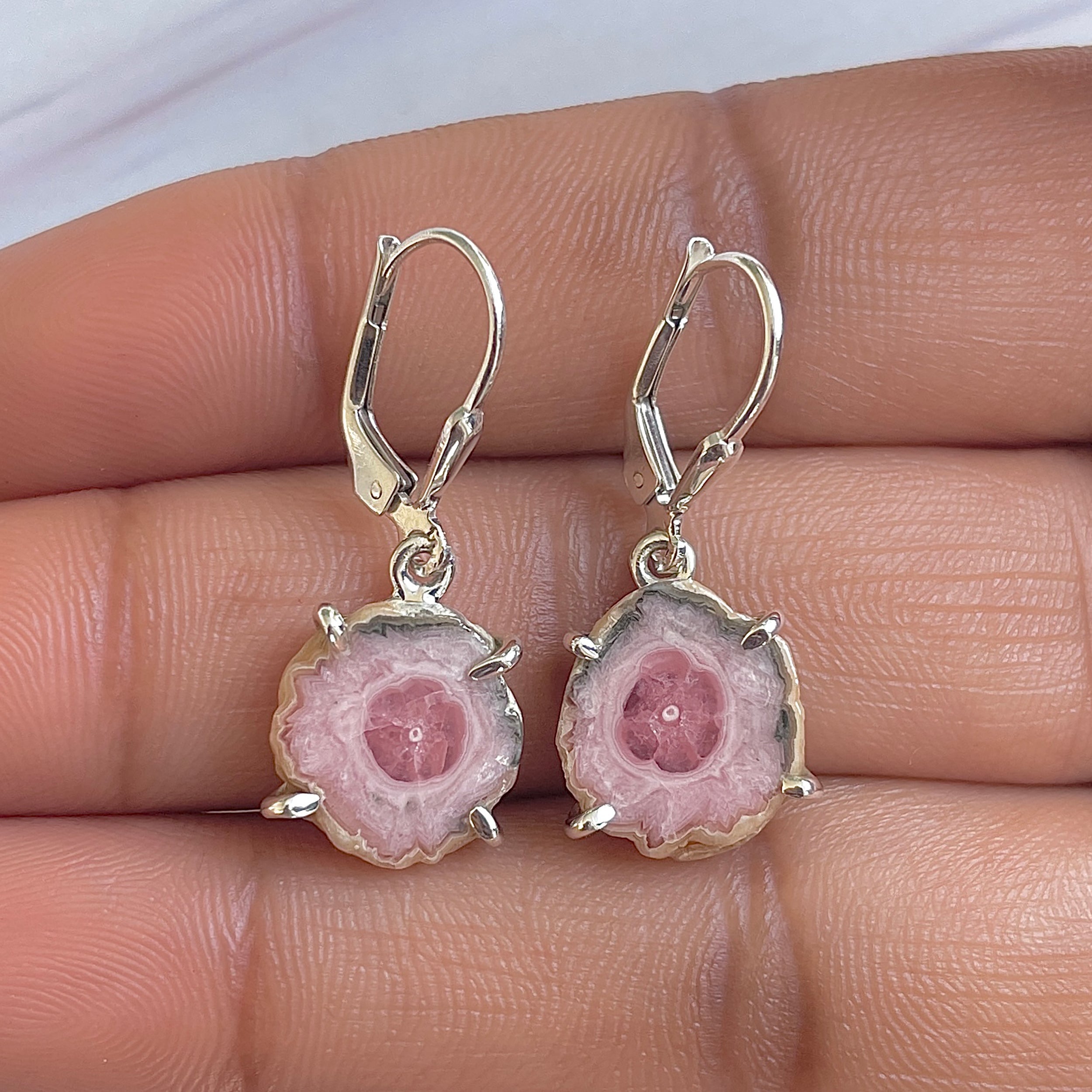 Rhodochrosite Stalactite Earring-(RDC-E-285.)