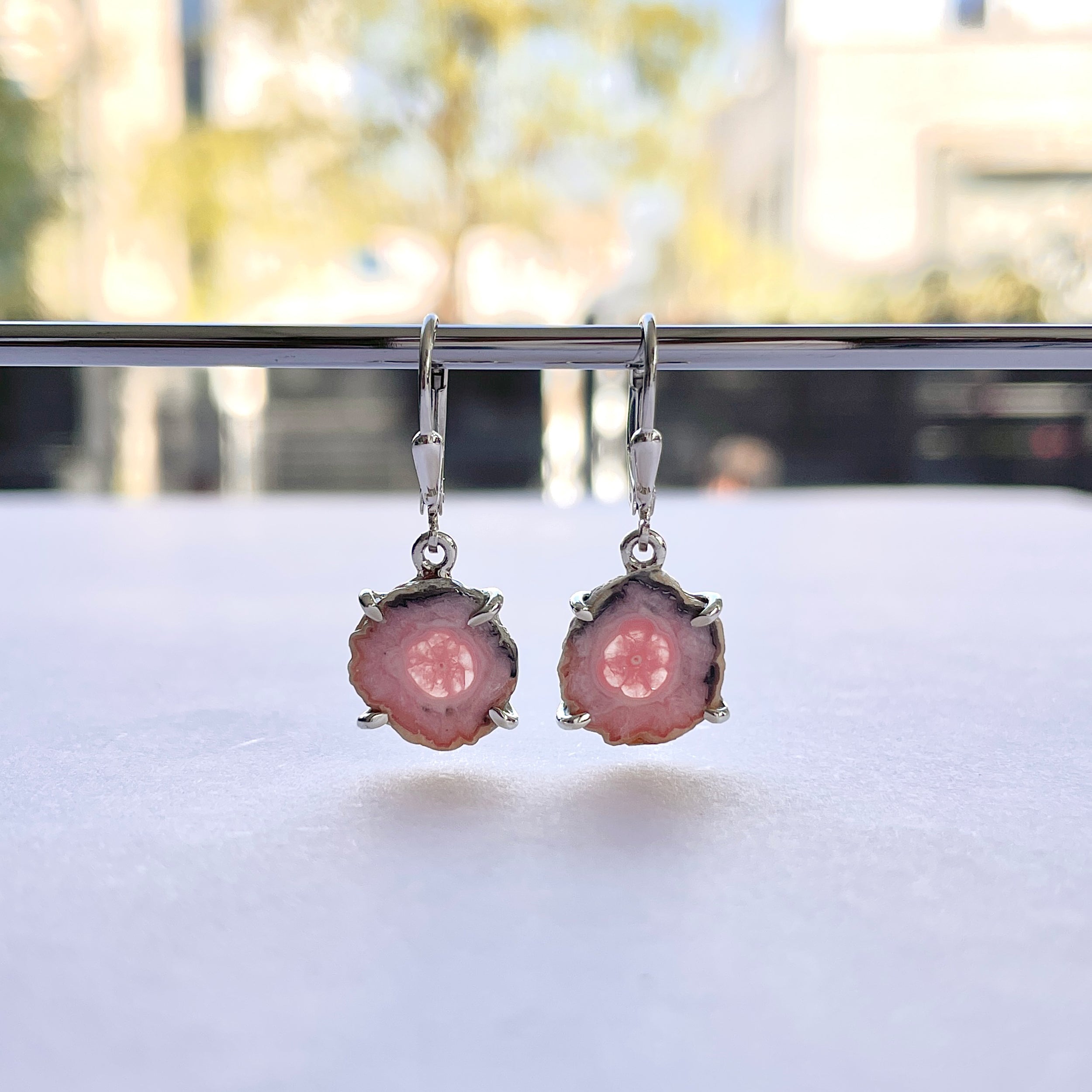 Rhodochrosite Stalactite Earring-(RDC-E-285.)