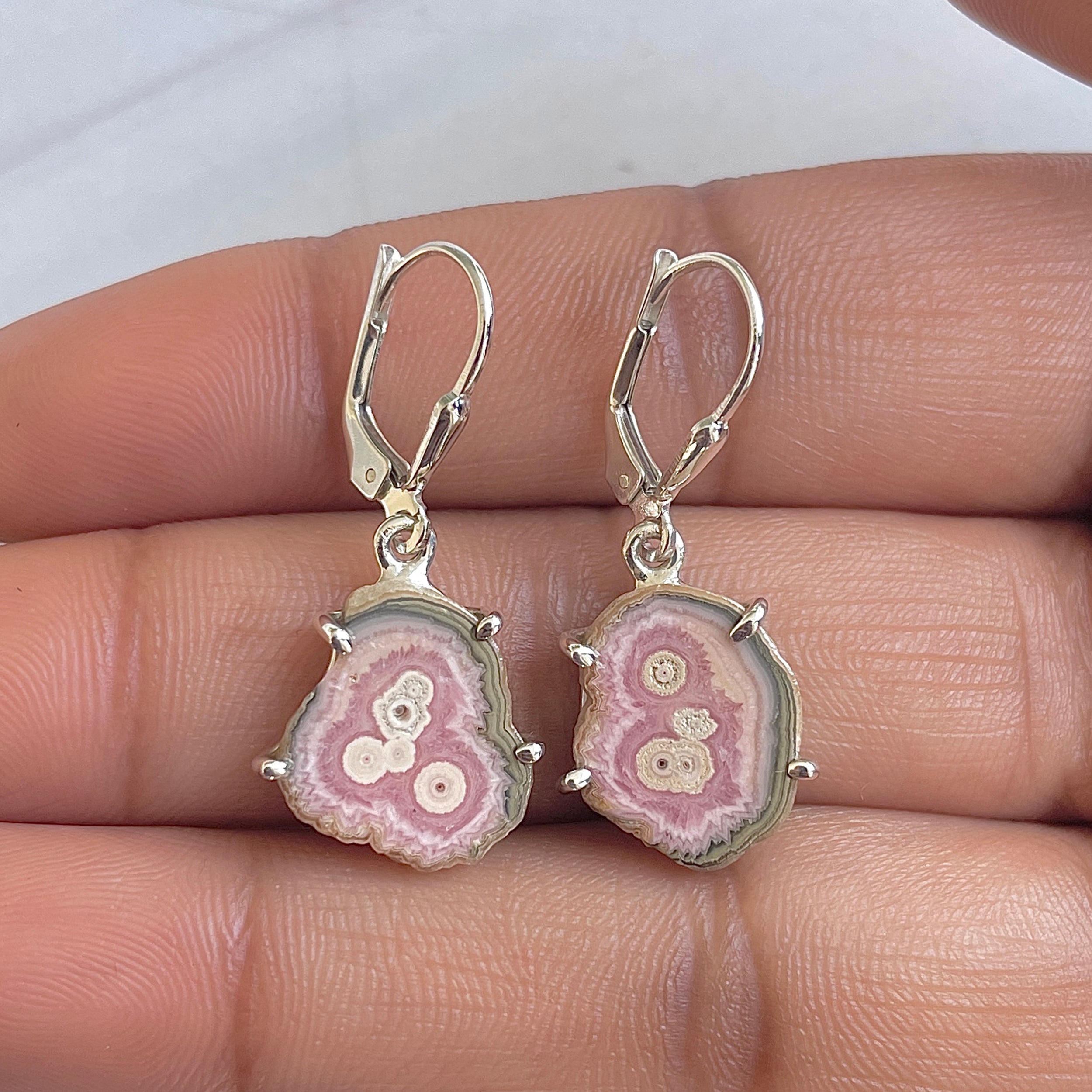 Rhodochrosite Stalactite Earring-(RDC-E-286.)
