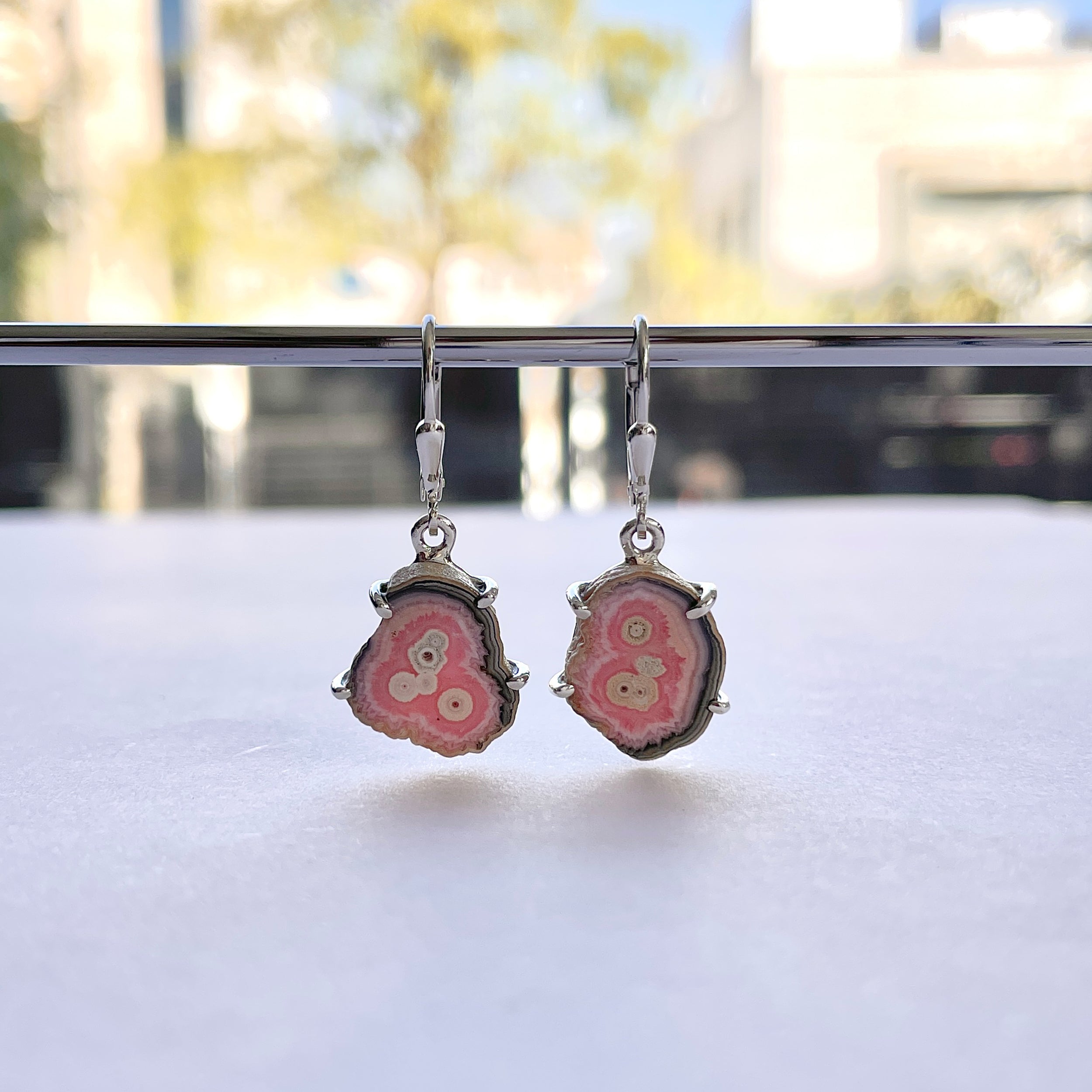 Rhodochrosite Stalactite Earring-(RDC-E-286.)
