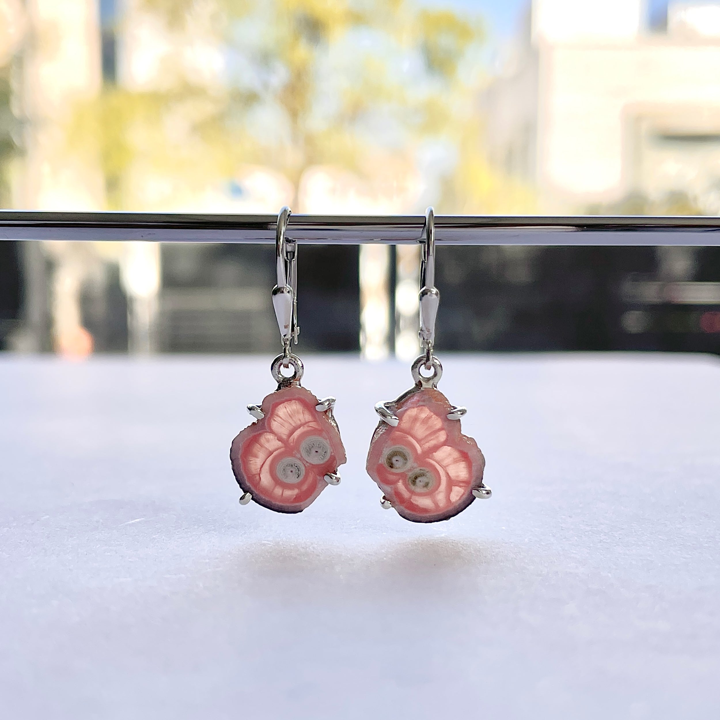 Rhodochrosite Stalactite Earring-(RDC-E-287.)