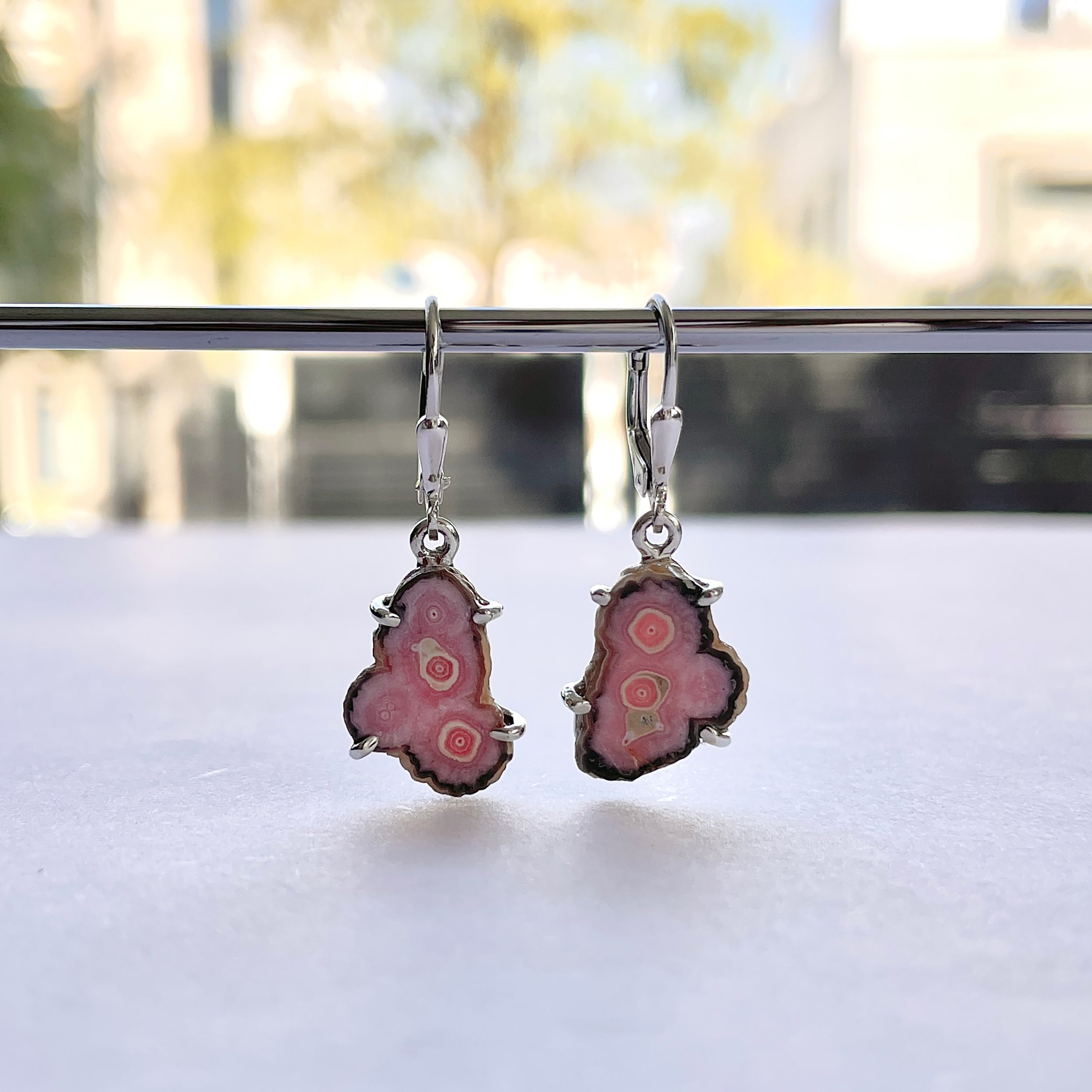 Rhodochrosite Stalactite Earring-(RDC-E-289.)