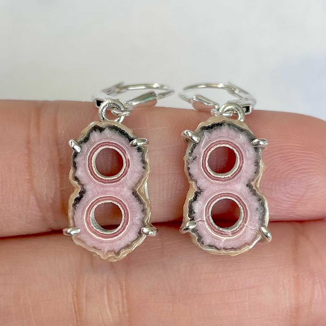 Rhodochrosite Stalactite Earring-(RDC-E-29.)