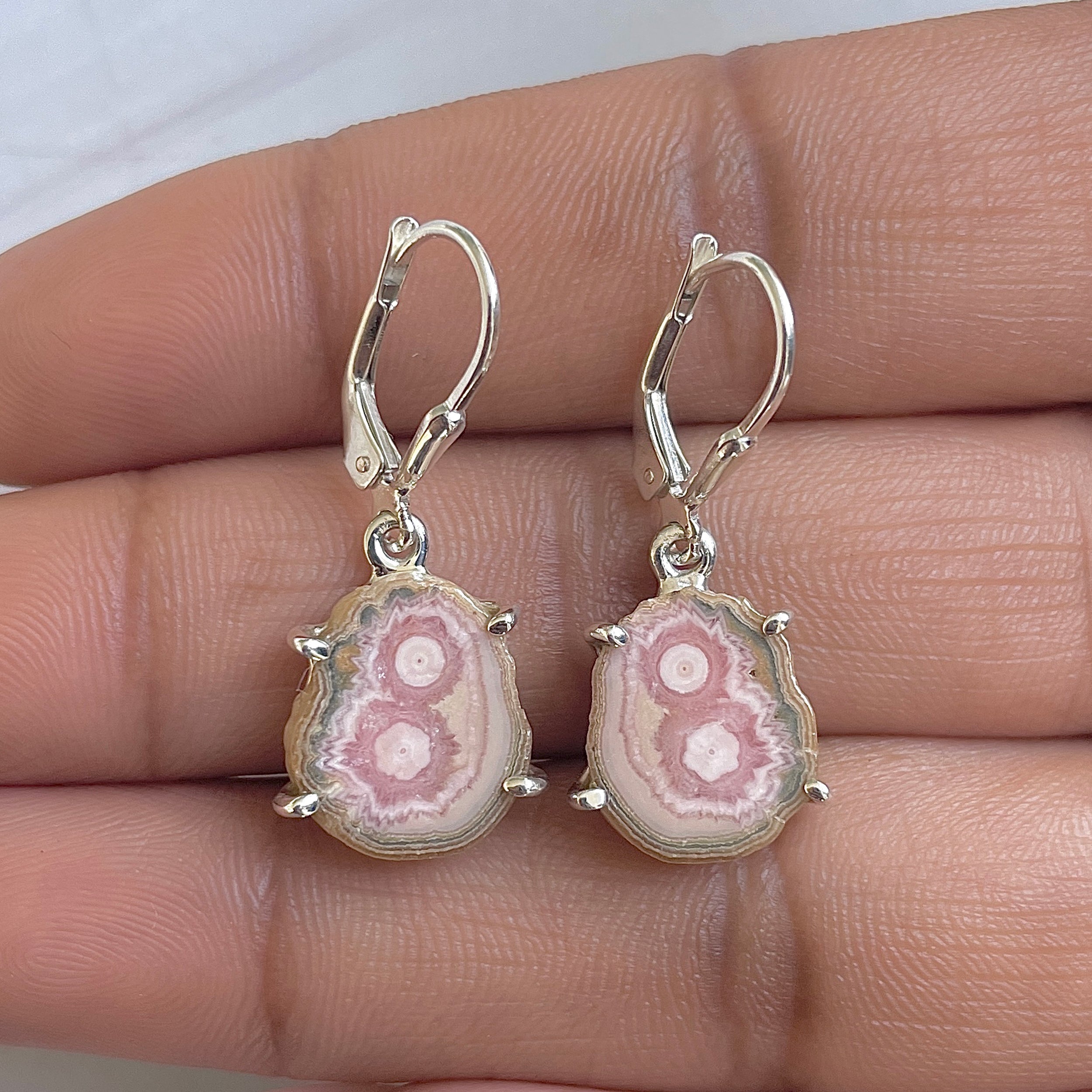 Rhodochrosite Stalactite Earring-(RDC-E-290.)
