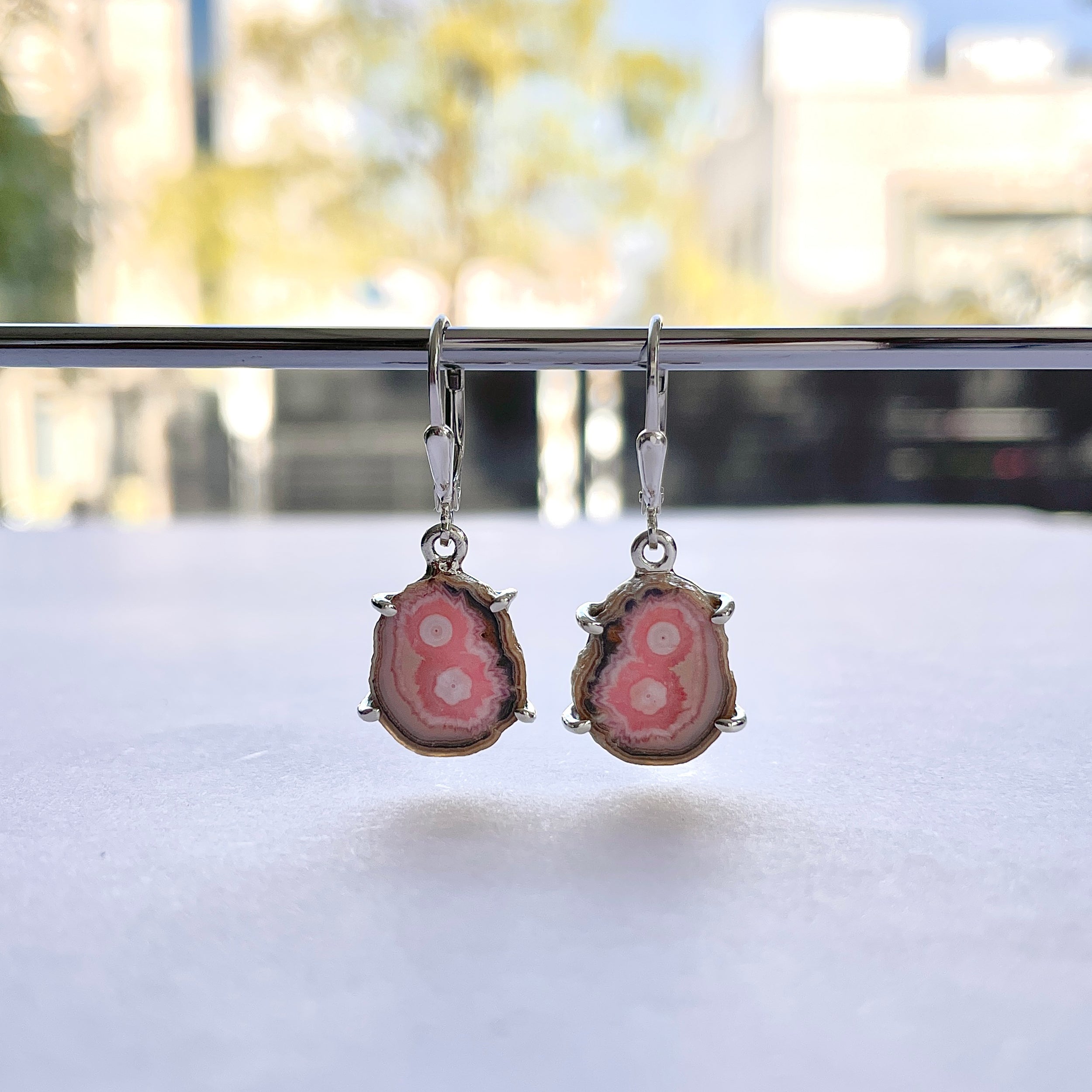 Rhodochrosite Stalactite Earring-(RDC-E-290.)