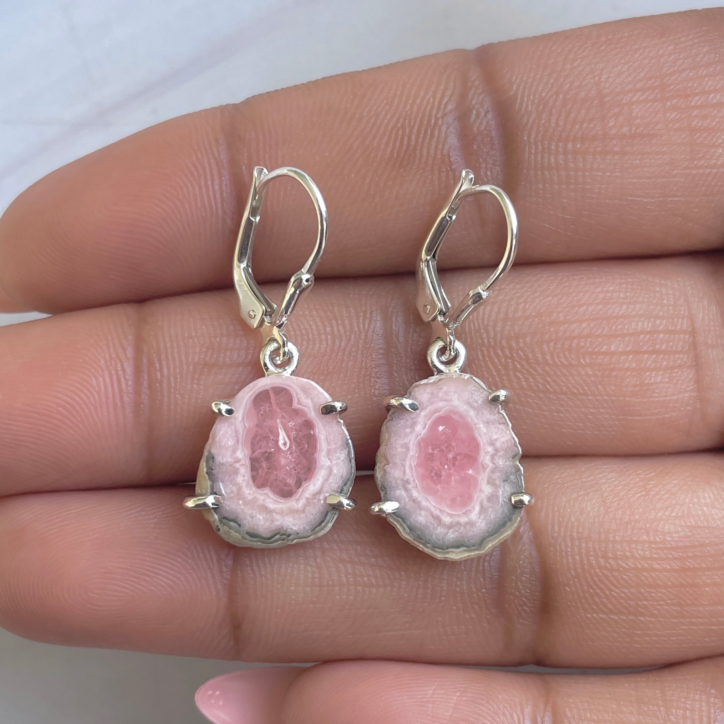 Rhodochrosite Stalactite Earring-(RDC-E-291.)