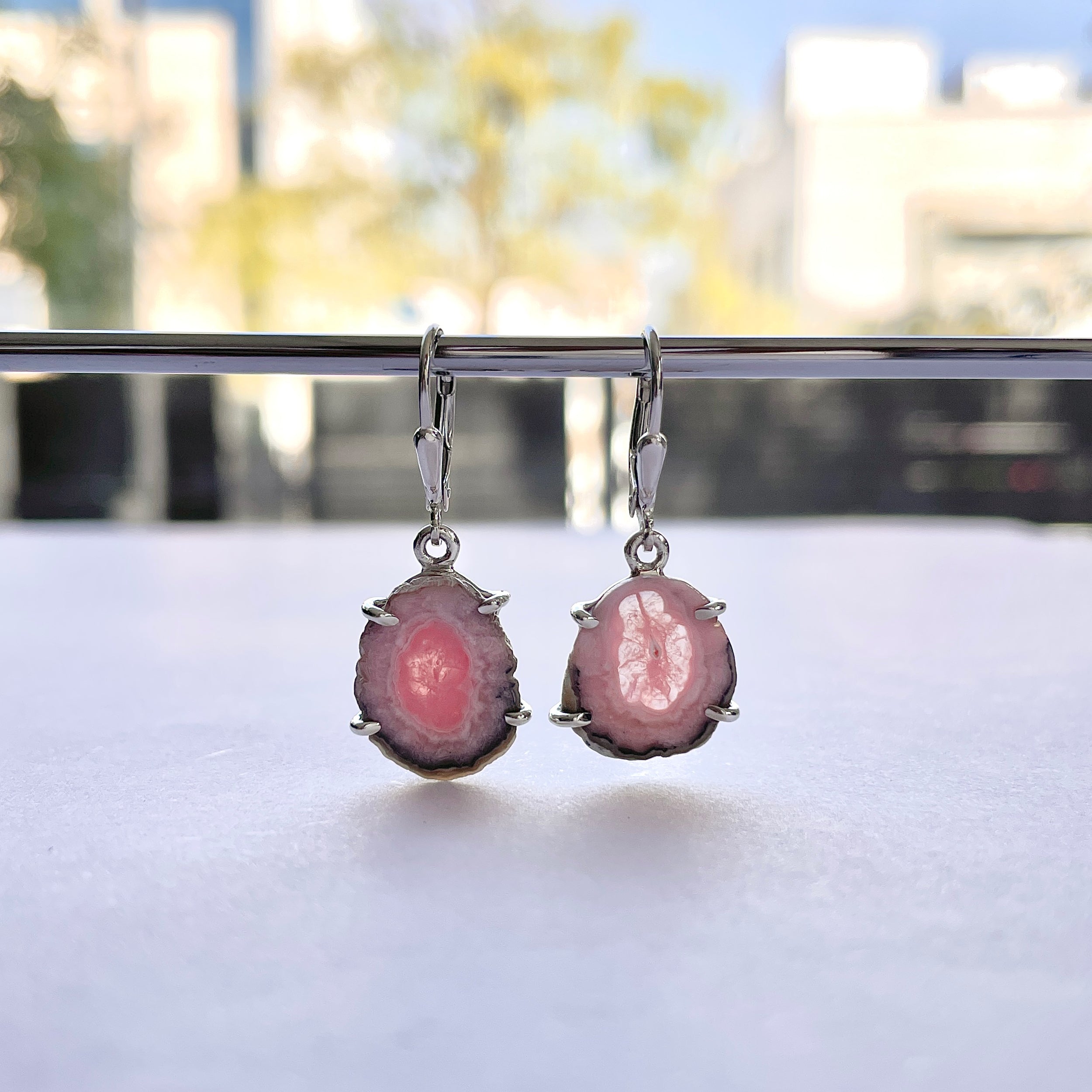 Rhodochrosite Stalactite Earring-(RDC-E-291.)