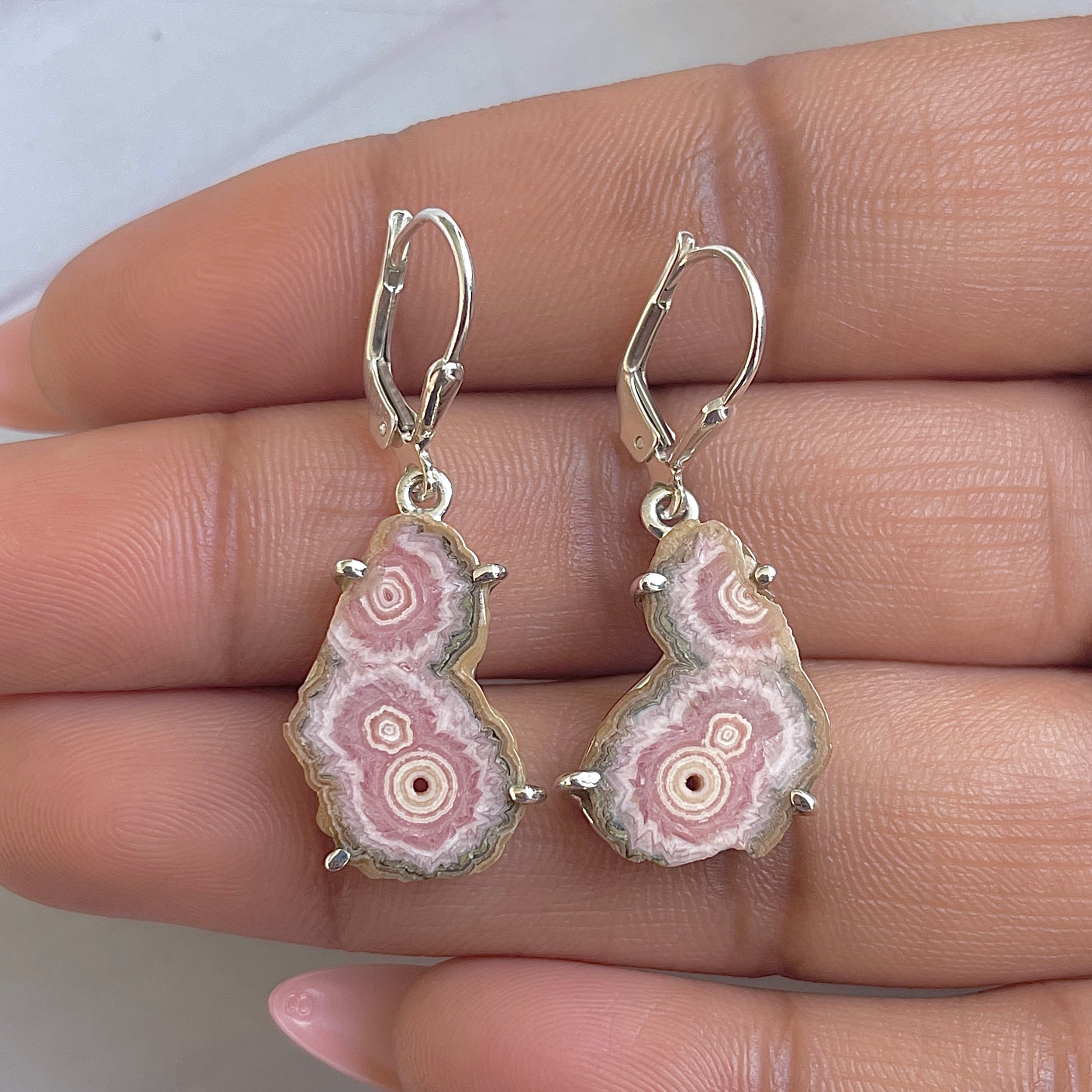 Rhodochrosite Stalactite Earring-(RDC-E-292.)