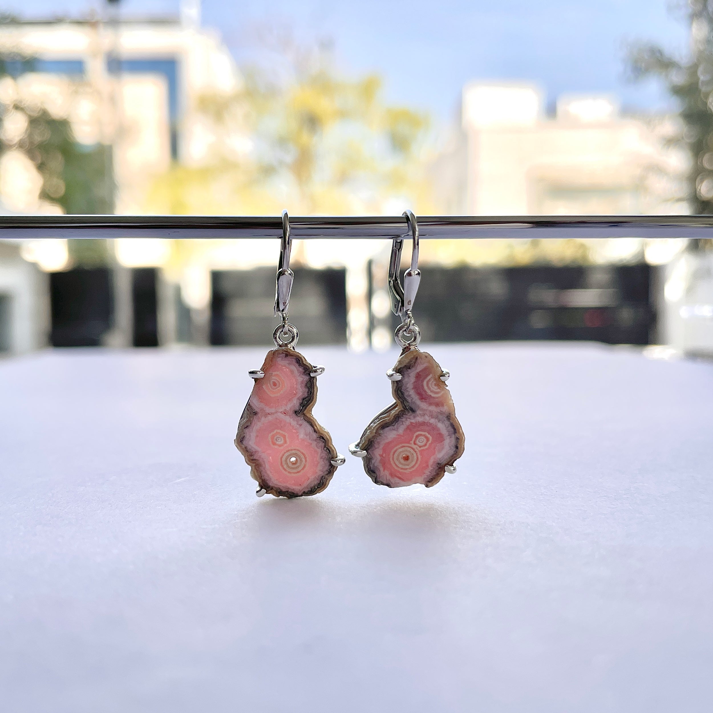 Rhodochrosite Stalactite Earring-(RDC-E-292.)