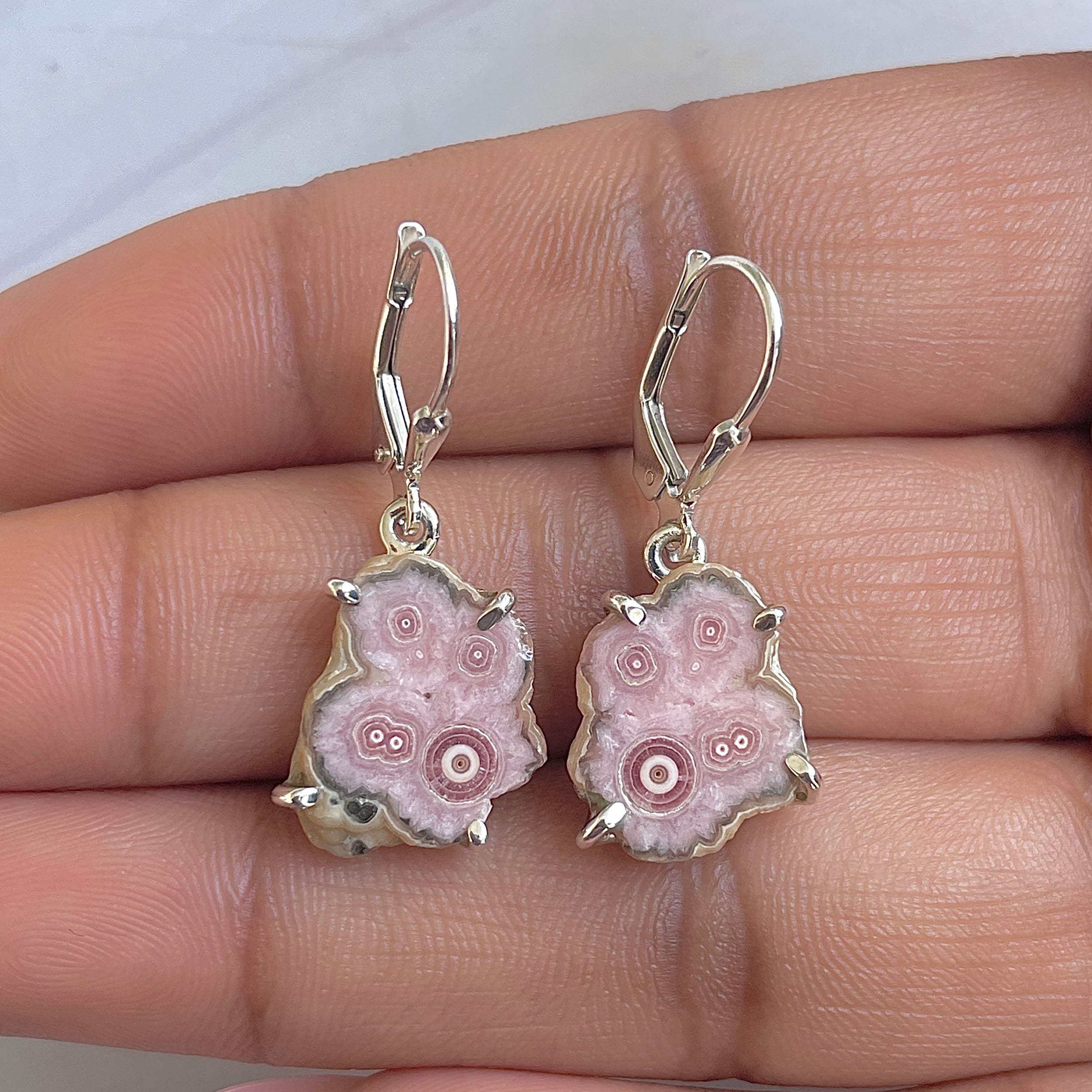Rhodochrosite Stalactite Earring-(RDC-E-293.)