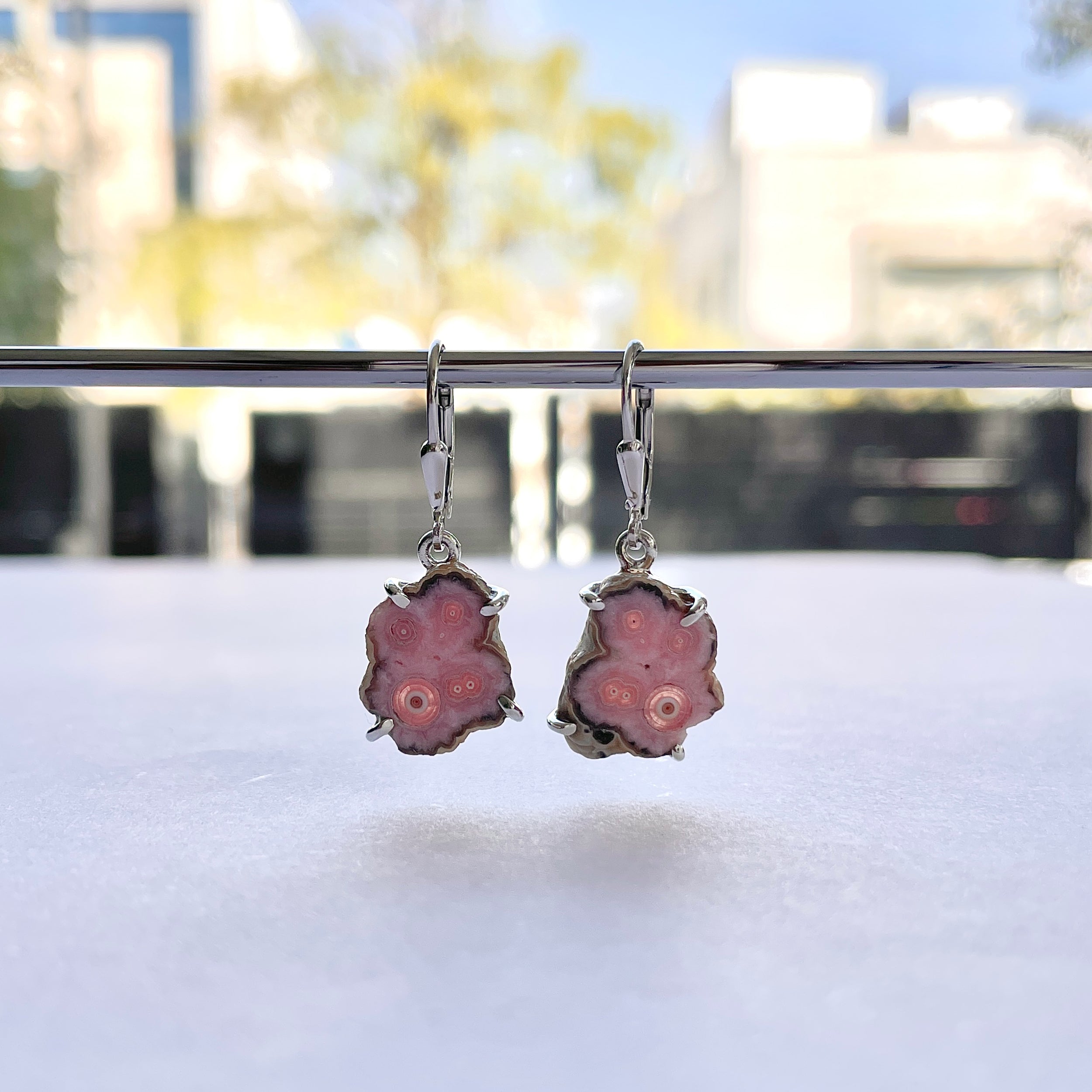 Rhodochrosite Stalactite Earring-(RDC-E-293.)