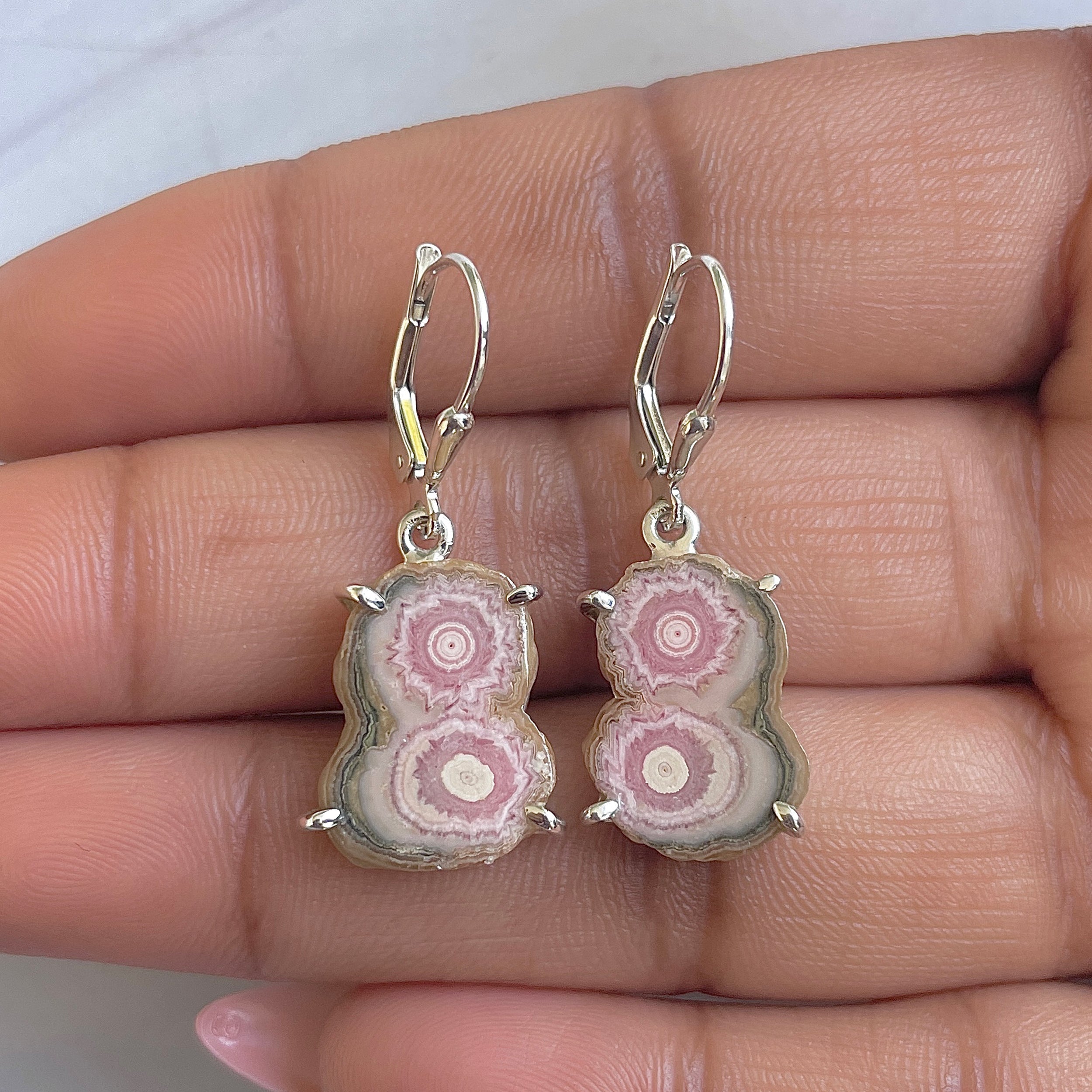 Rhodochrosite Stalactite Earring-(RDC-E-294.)