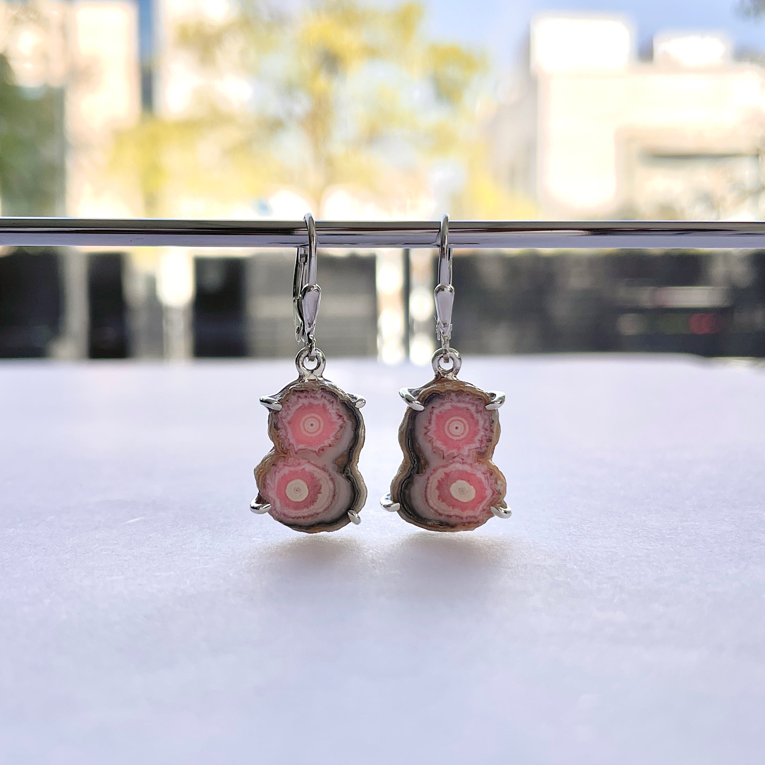 Rhodochrosite Stalactite Earring-(RDC-E-294.)