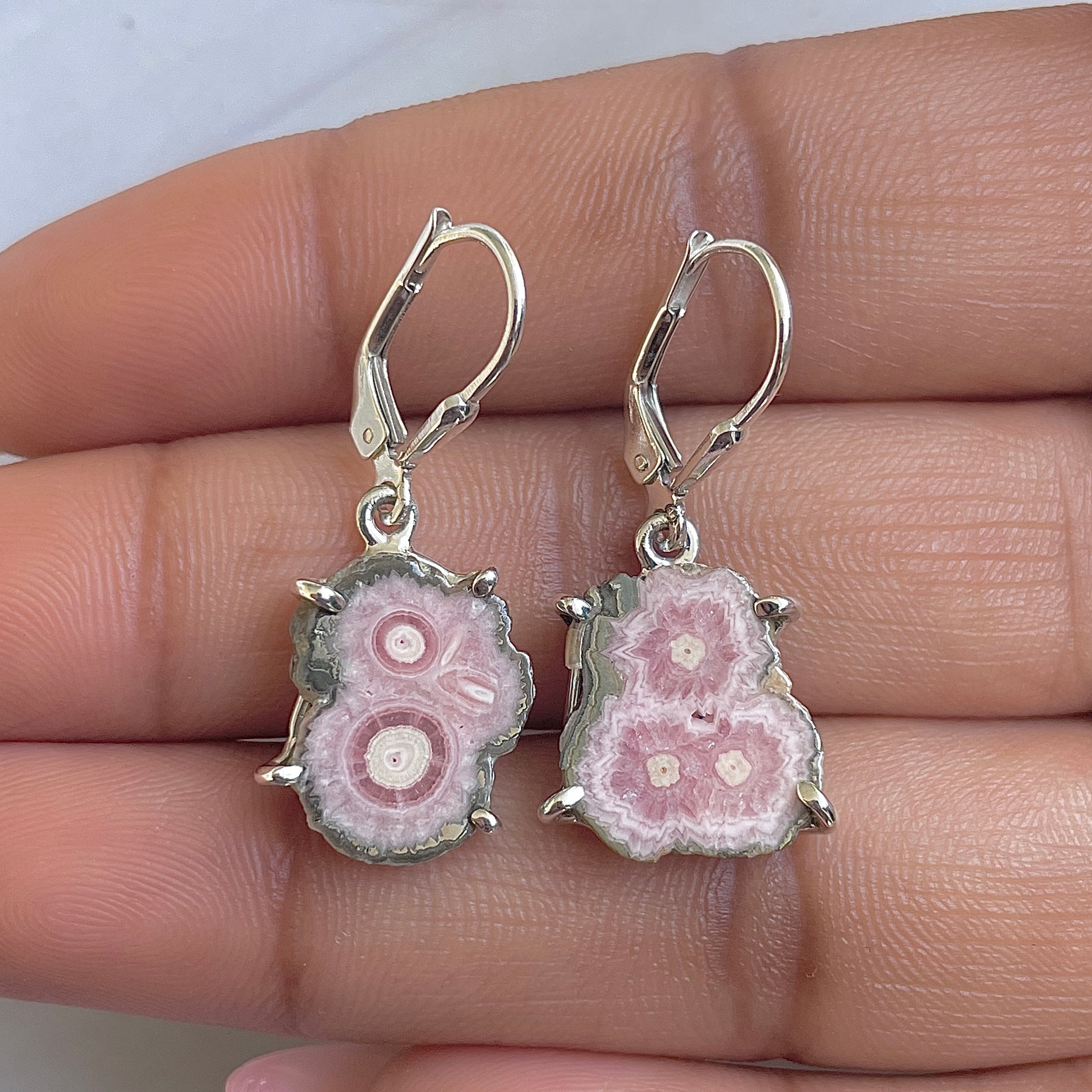 Rhodochrosite Stalactite Earring-(RDC-E-295.)