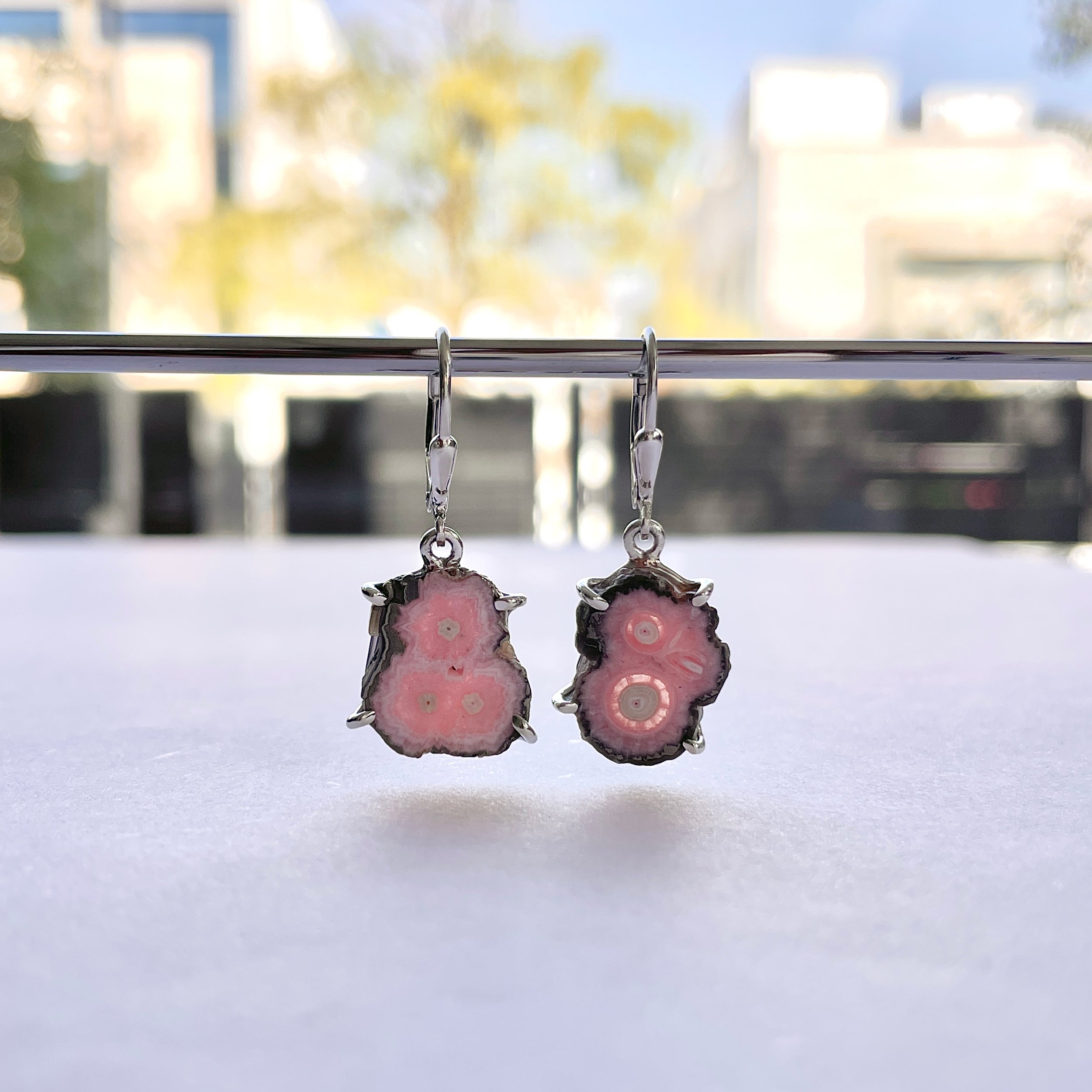 Rhodochrosite Stalactite Earring-(RDC-E-295.)