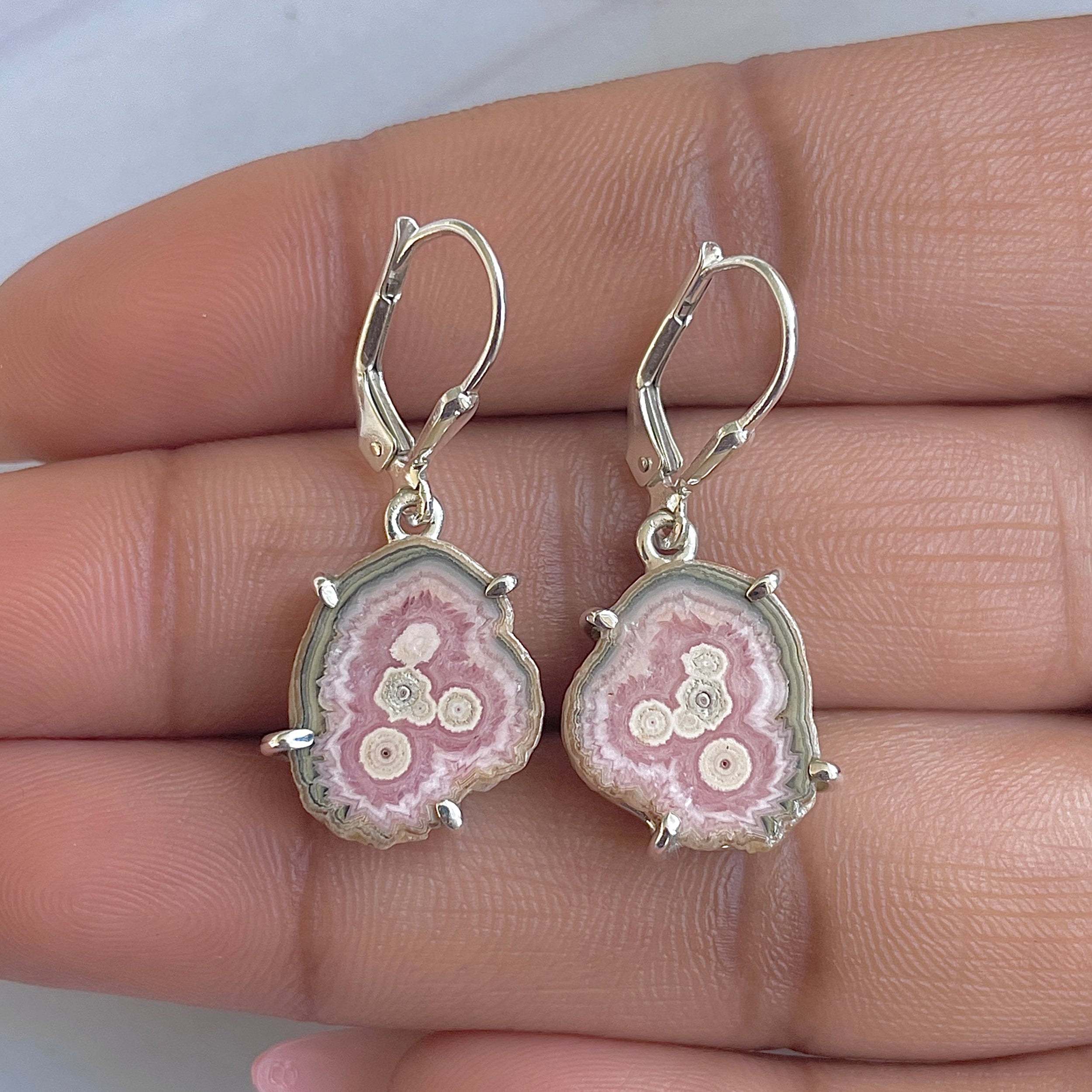 Rhodochrosite Stalactite Earring-(RDC-E-296.)