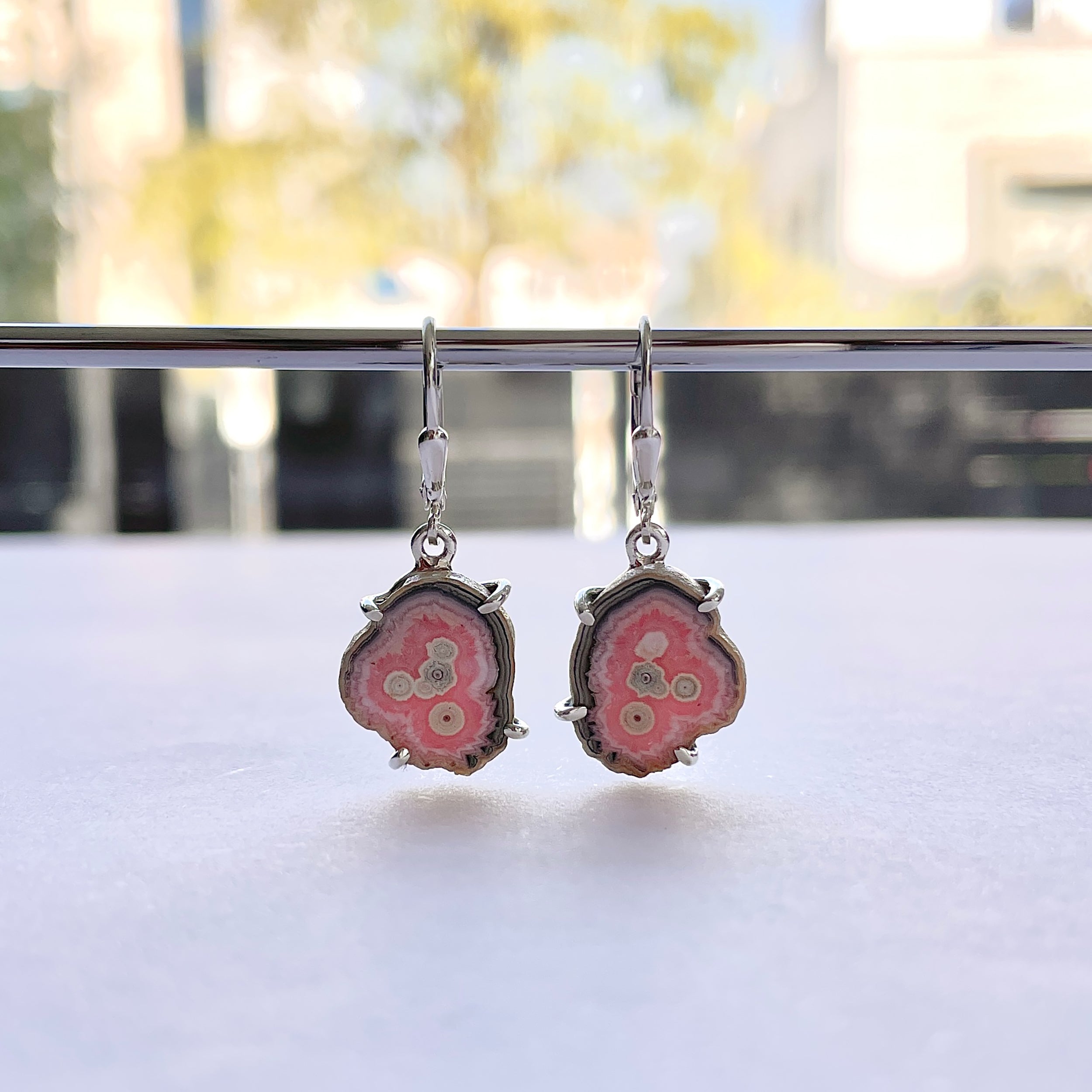 Rhodochrosite Stalactite Earring-(RDC-E-296.)