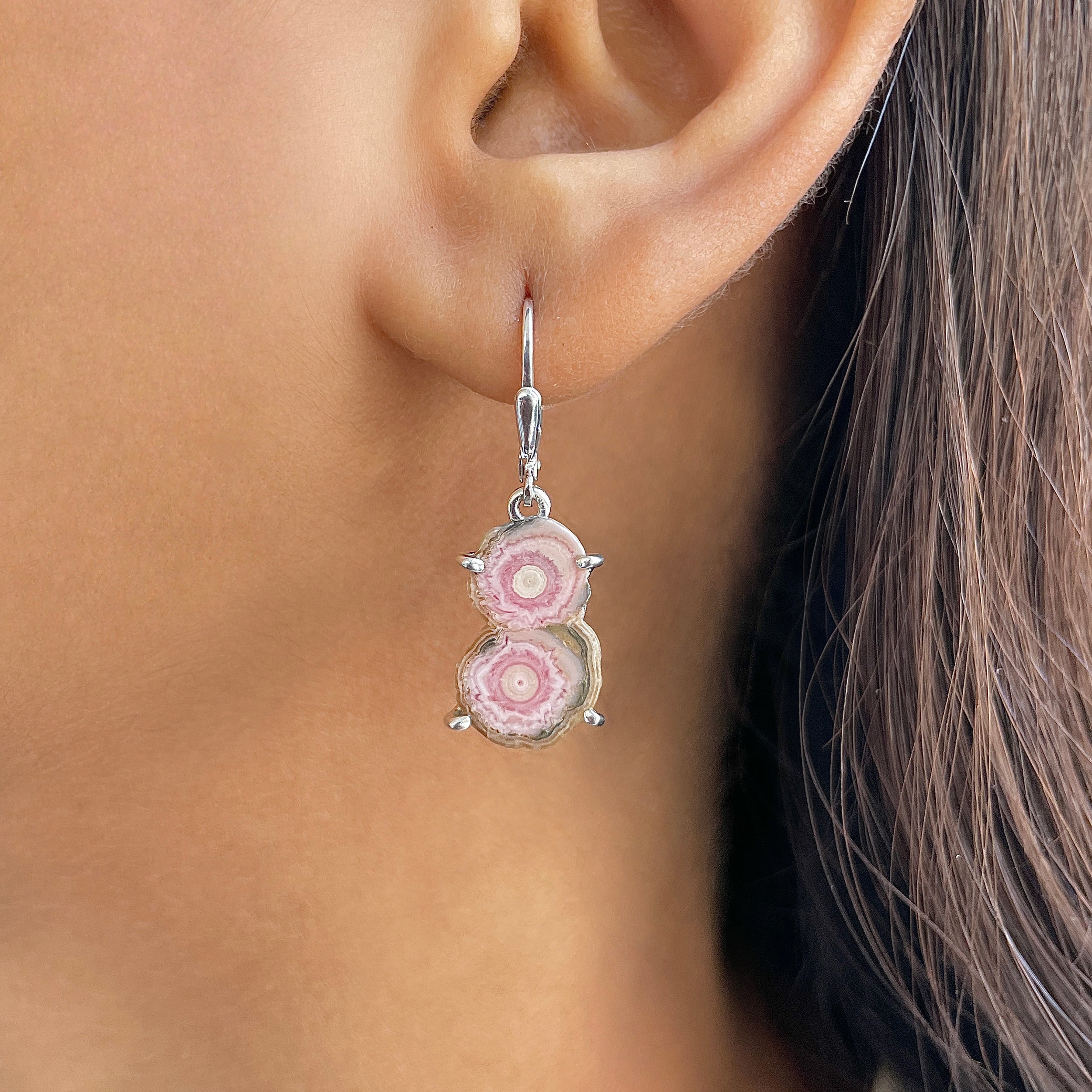 Rhodochrosite Stalactite Earring-(RDC-E-297.)