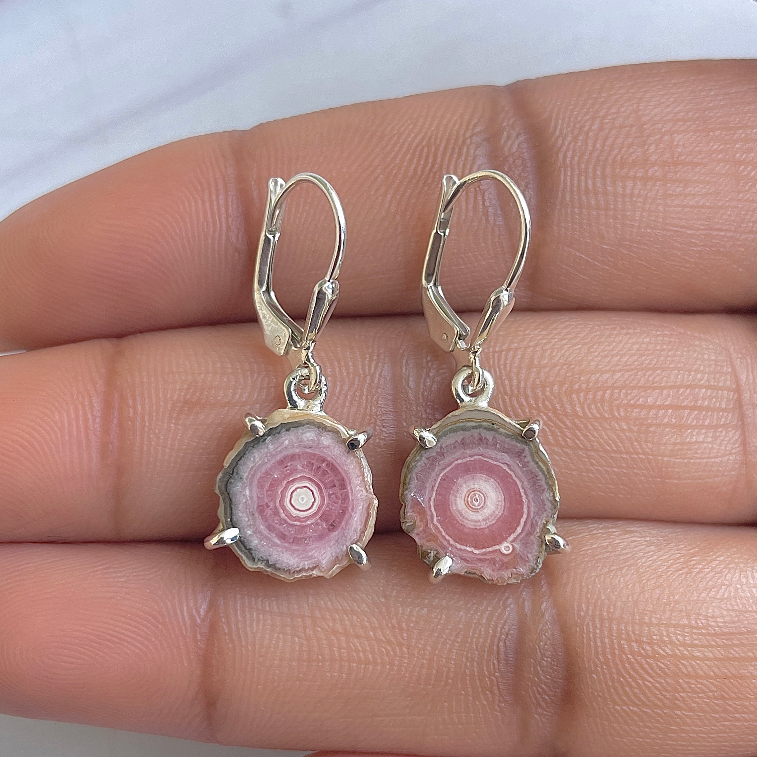 Rhodochrosite Stalactite Earring-(RDC-E-298.)