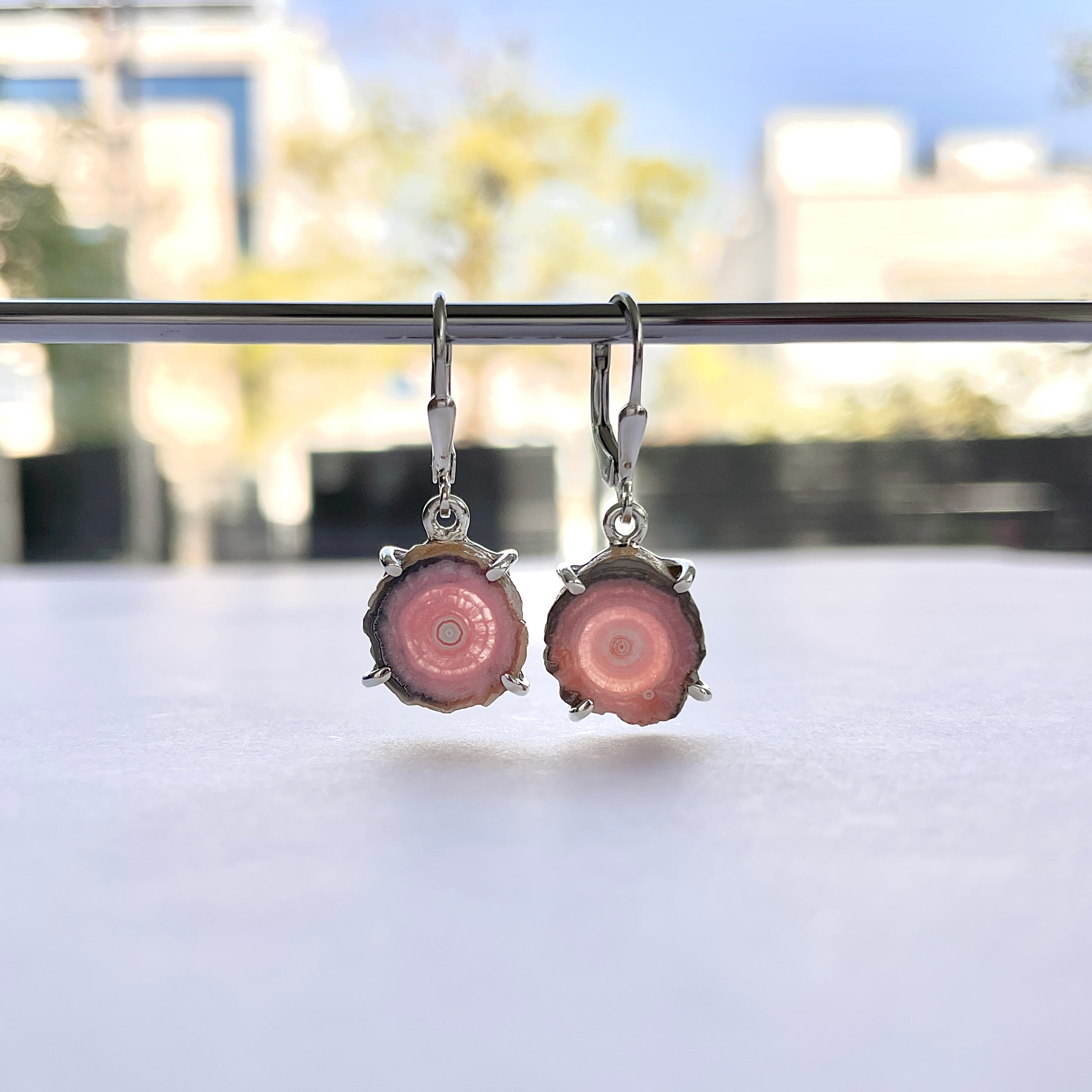 Rhodochrosite Stalactite Earring-(RDC-E-298.)