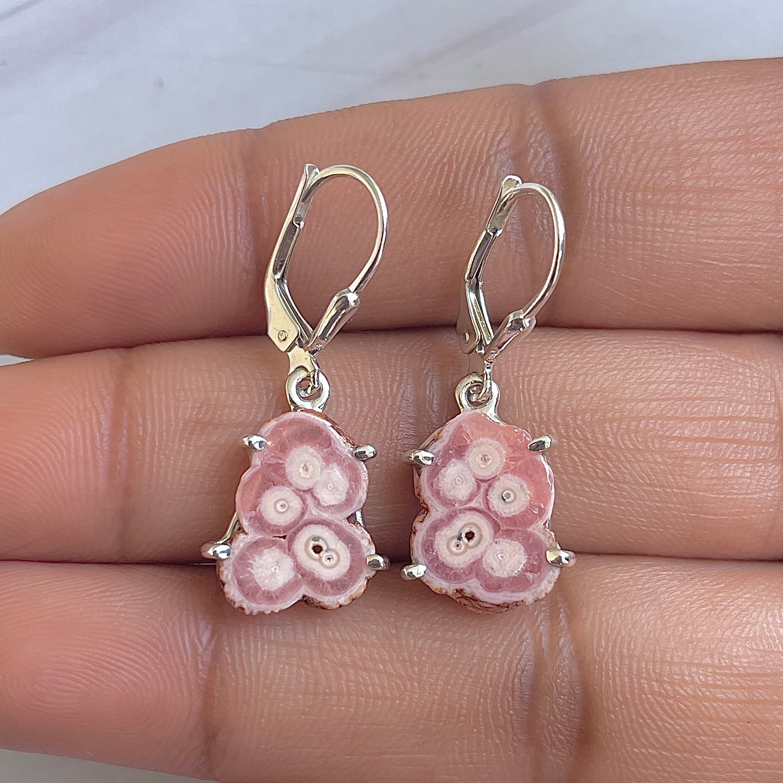 Rhodochrosite Stalactite Earring-(RDC-E-299.)