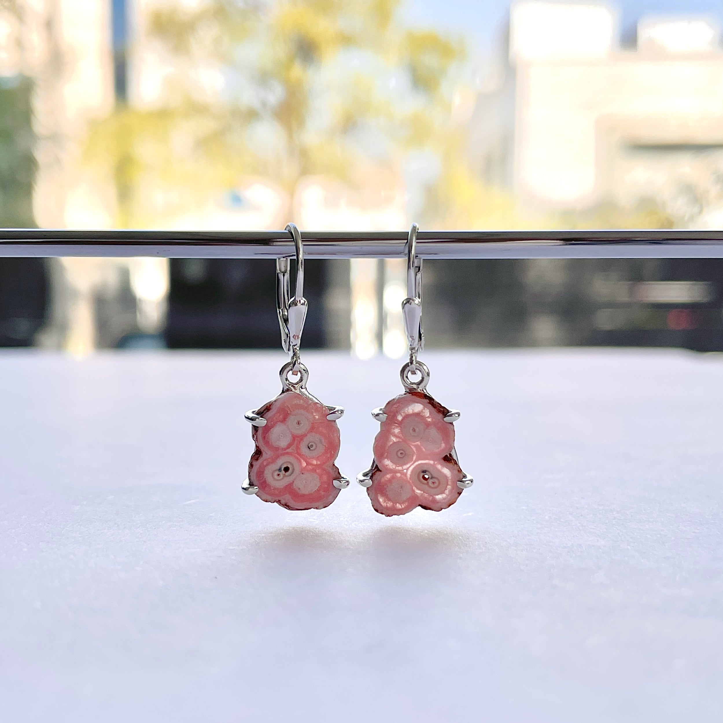 Rhodochrosite Stalactite Earring-(RDC-E-299.)