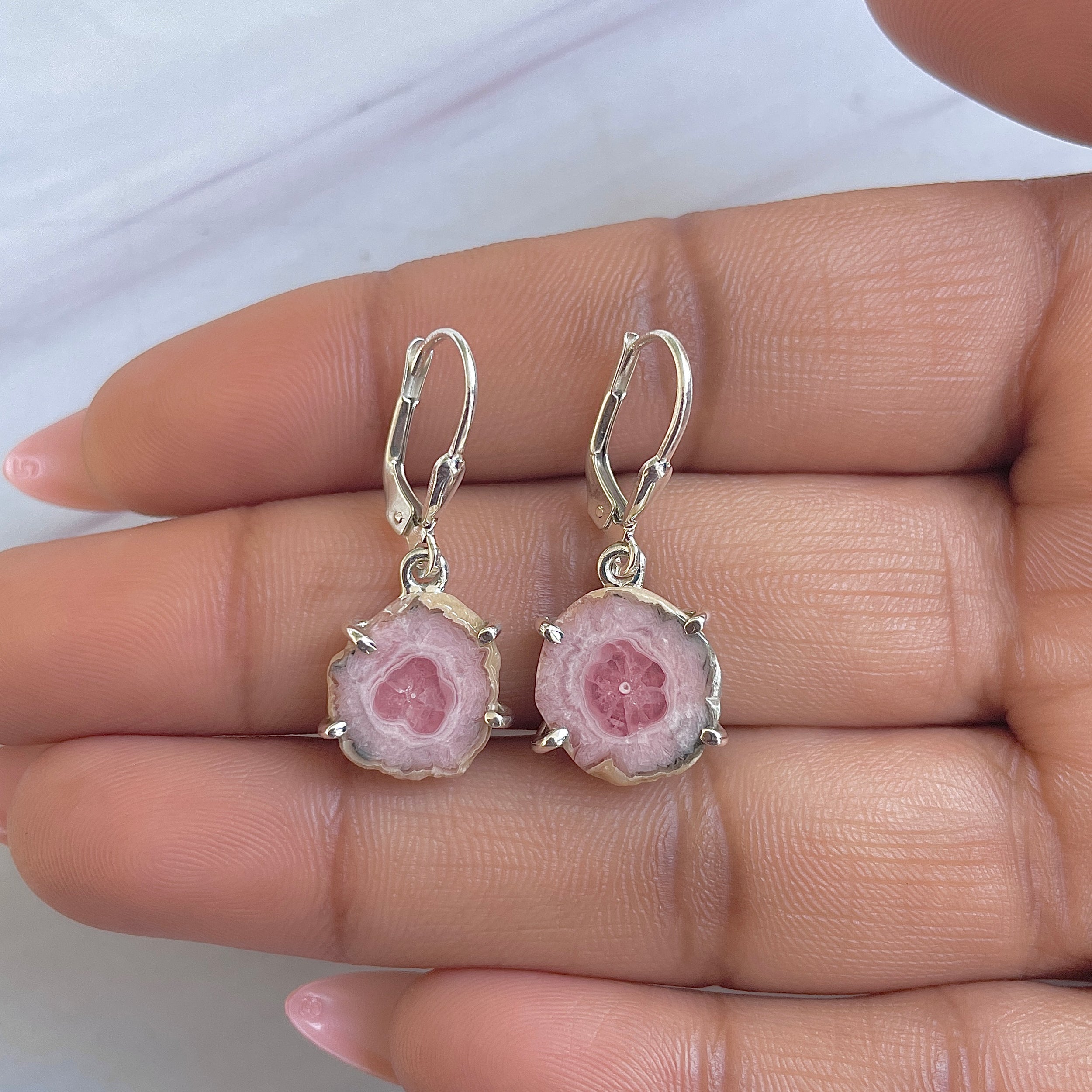 Rhodochrosite Stalactite Earring-(RDC-E-300.)