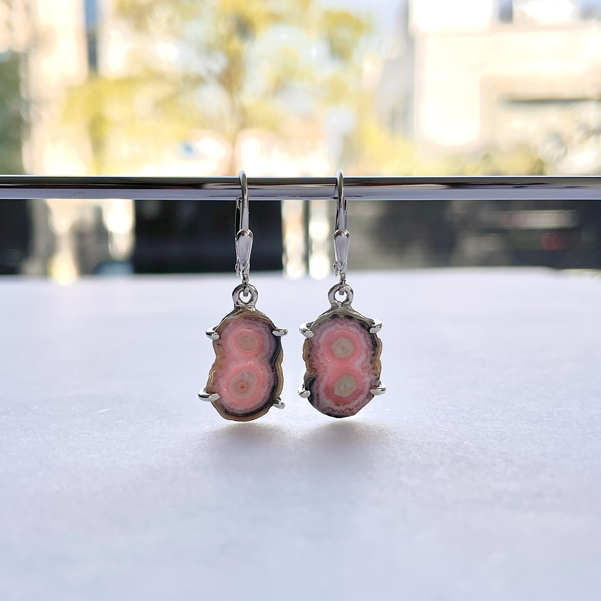 Rhodochrosite Stalactite Earring-(RDC-E-303.)