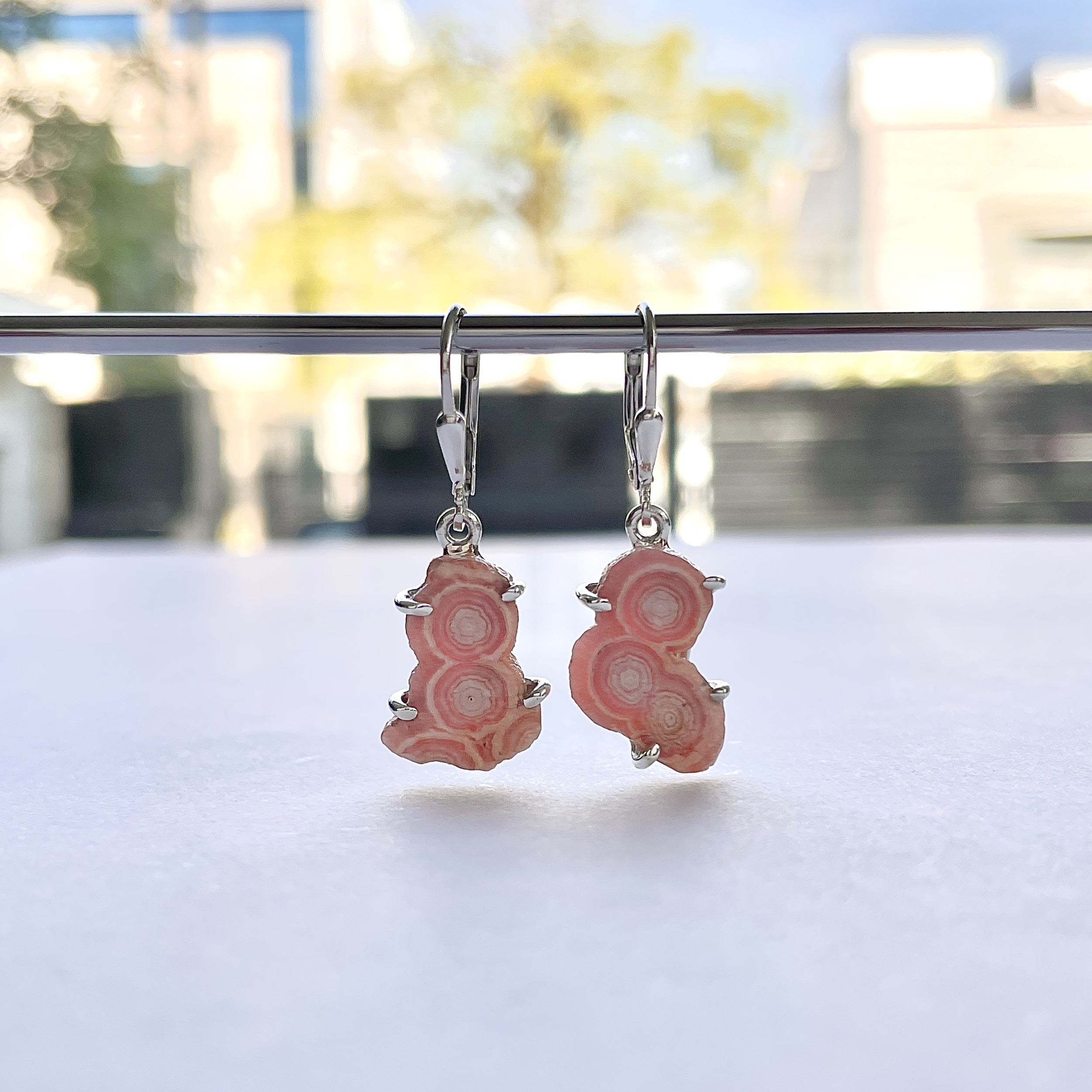 Rhodochrosite Stalactite Earring-(RDC-E-304.)
