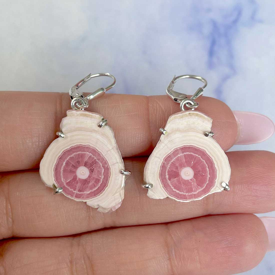 Rhodochrosite Stalactite Earring-(RDC-E-32.)