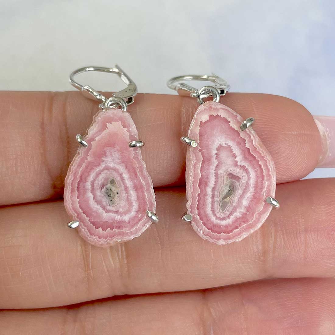 Rhodochrosite Stalactite Earring-(RDC-E-35.)
