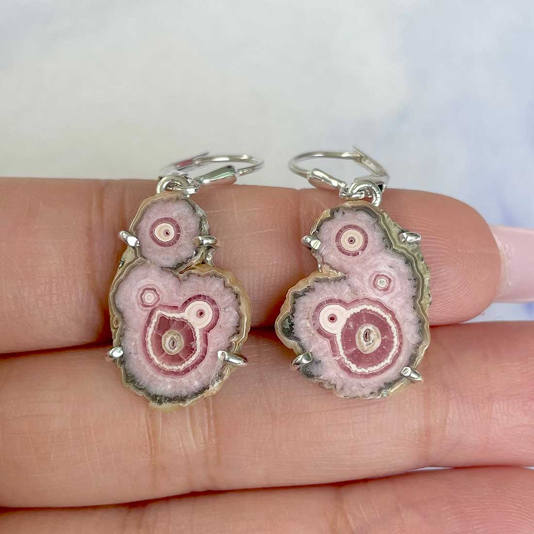 Rhodochrosite Stalactite Earring-(RDC-E-37.)