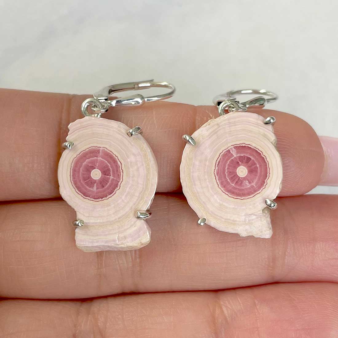 Rhodochrosite Stalactite Earring-(RDC-E-42.)
