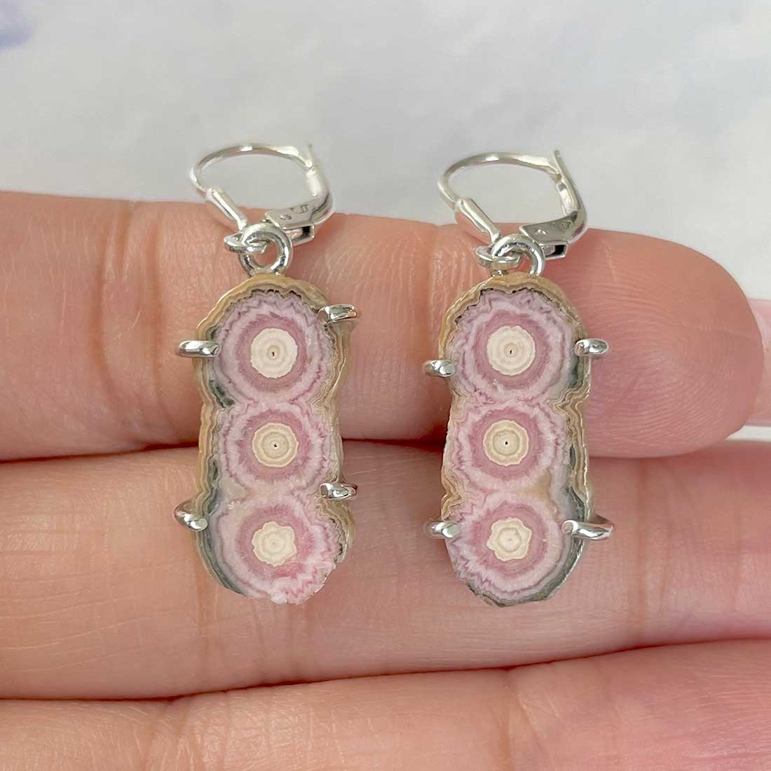 Rhodochrosite Stalactite Earring-(RDC-E-43.)