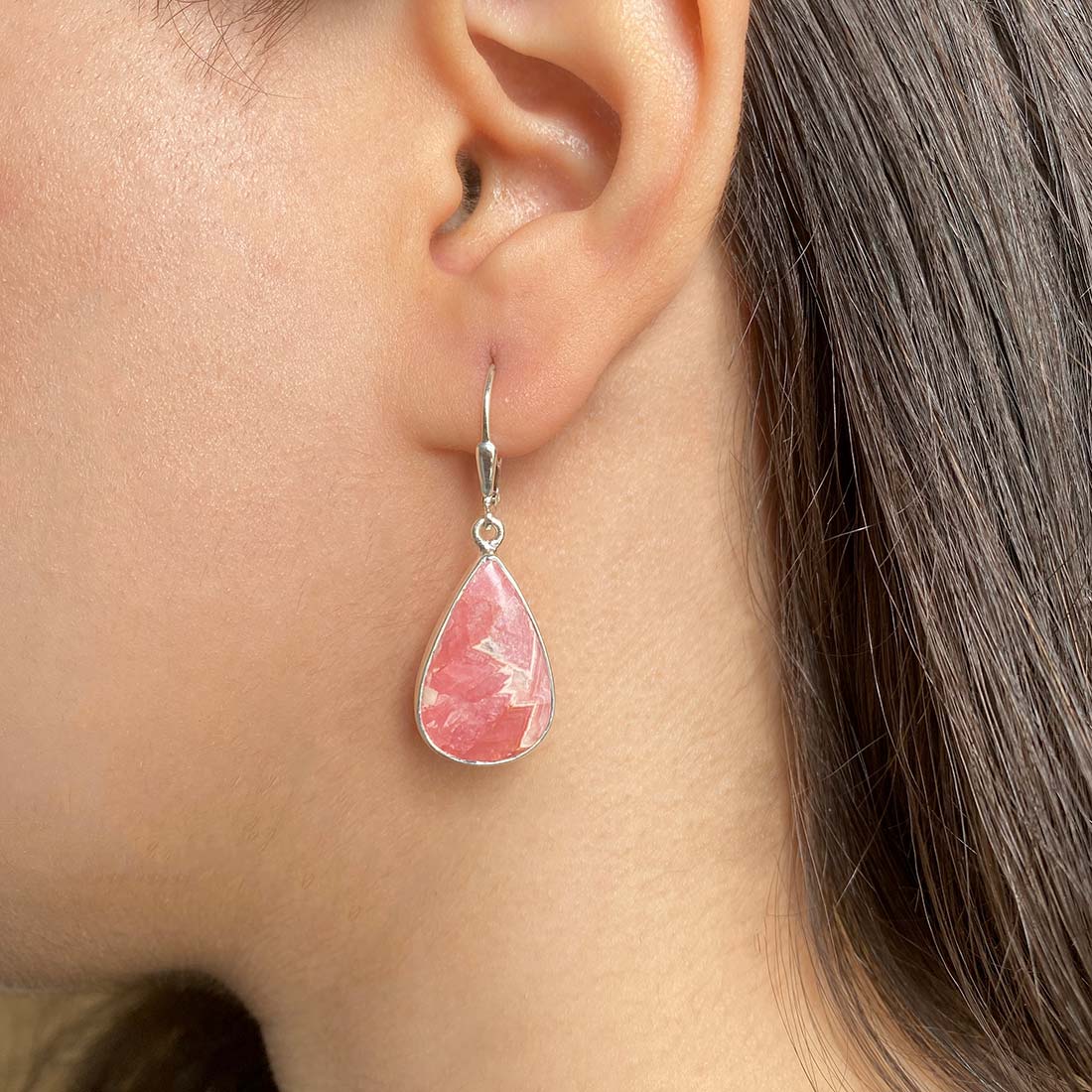 Rhodochrosite Earring-(RDC-E-5)