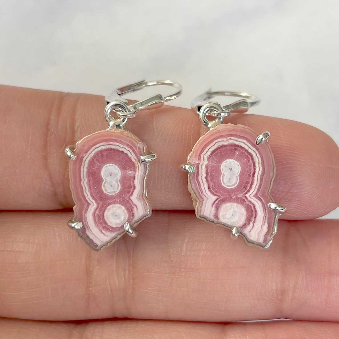 Rhodochrosite Stalactite Earring-(RDC-E-51.)