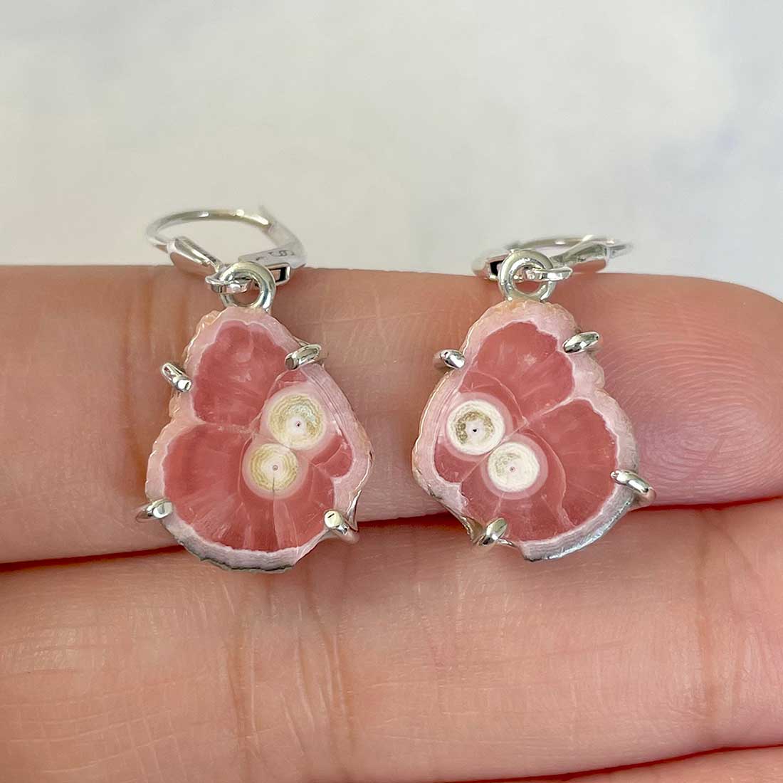 Rhodochrosite Stalactite Earring-(RDC-E-53.)