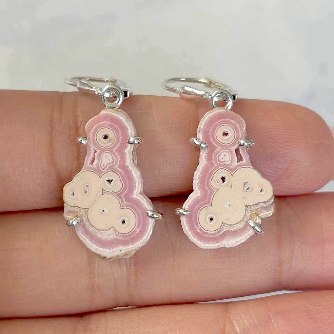 Rhodochrosite Stalactite Earring-(RDC-E-54.)