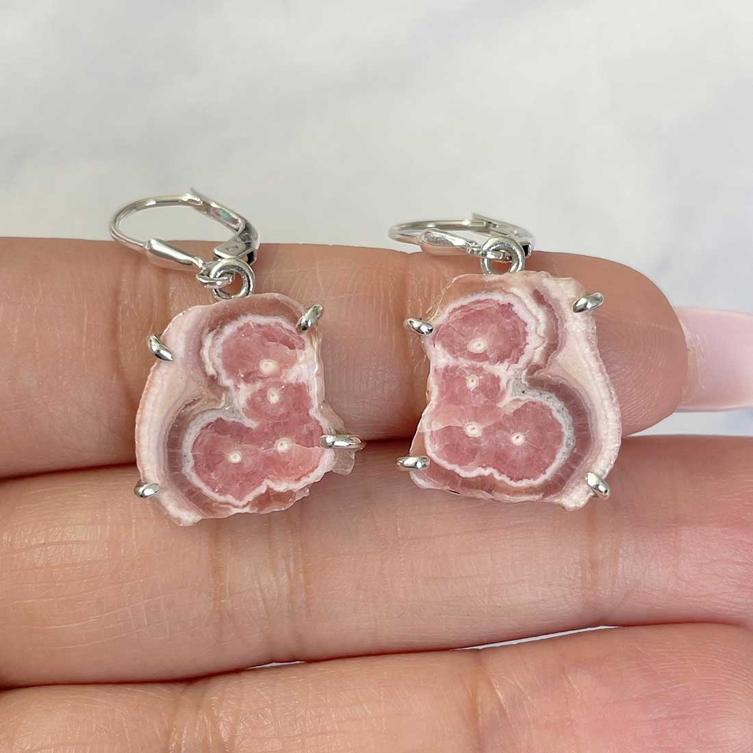 Rhodochrosite Stalactite Earring-(RDC-E-56.)