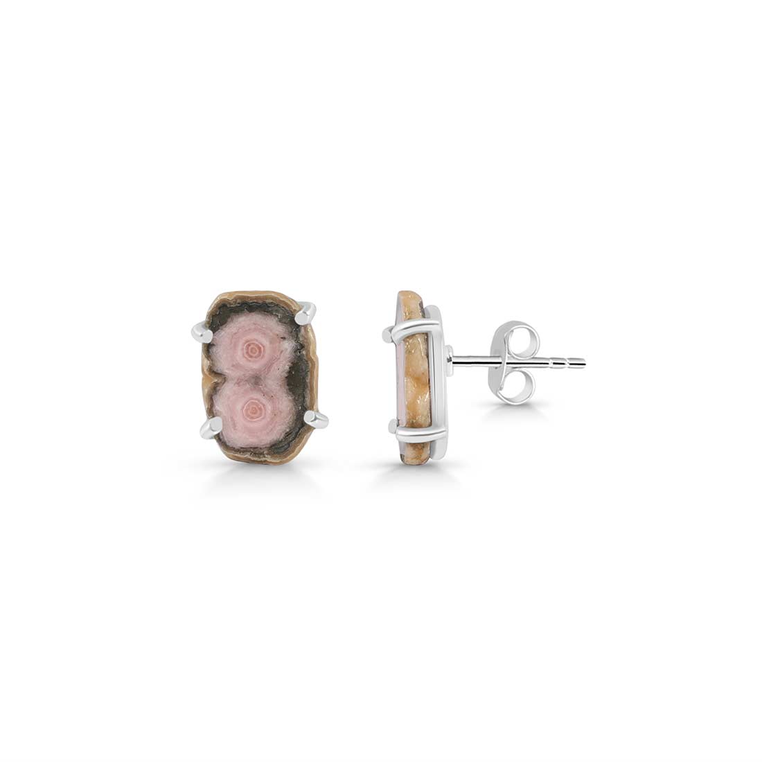 Rhodochrosite Stalactite Stud Earring-(RDC-E-60.)