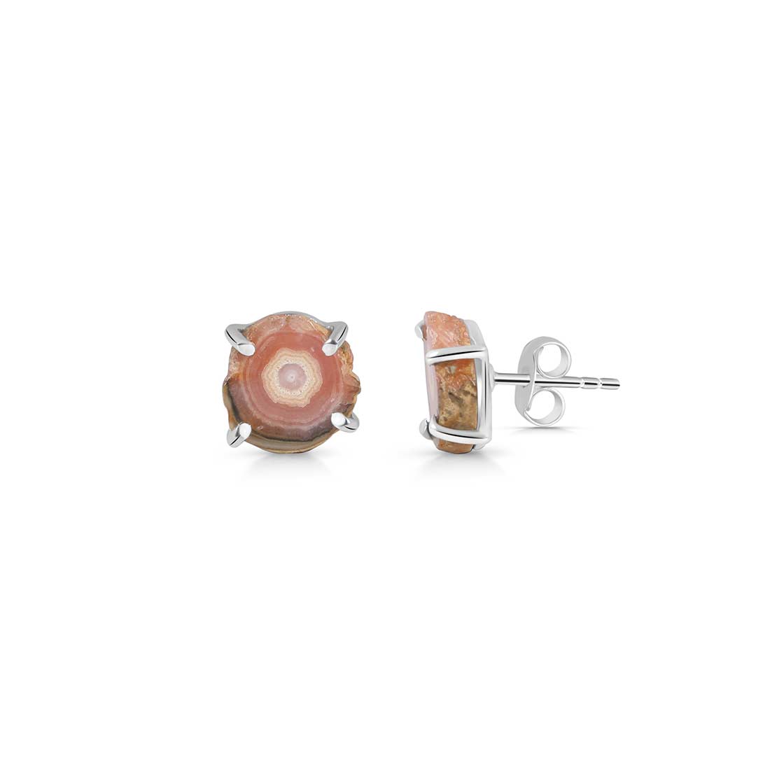 Rhodochrosite Stalactite Stud Earring-(RDC-E-62.)
