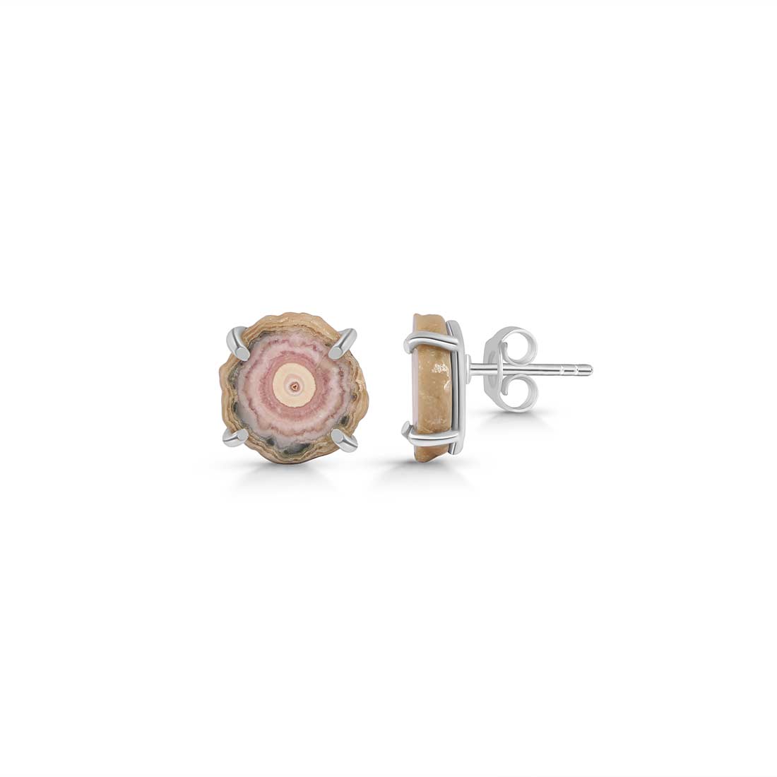 Rhodochrosite Stalactite Stud Earring-(RDC-E-63.)
