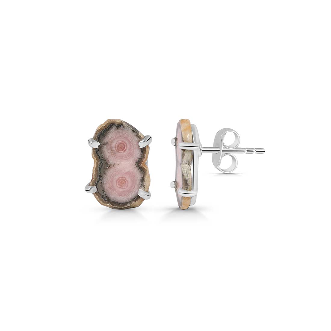 Rhodochrosite Stalactite Stud Earring-(RDC-E-64.)