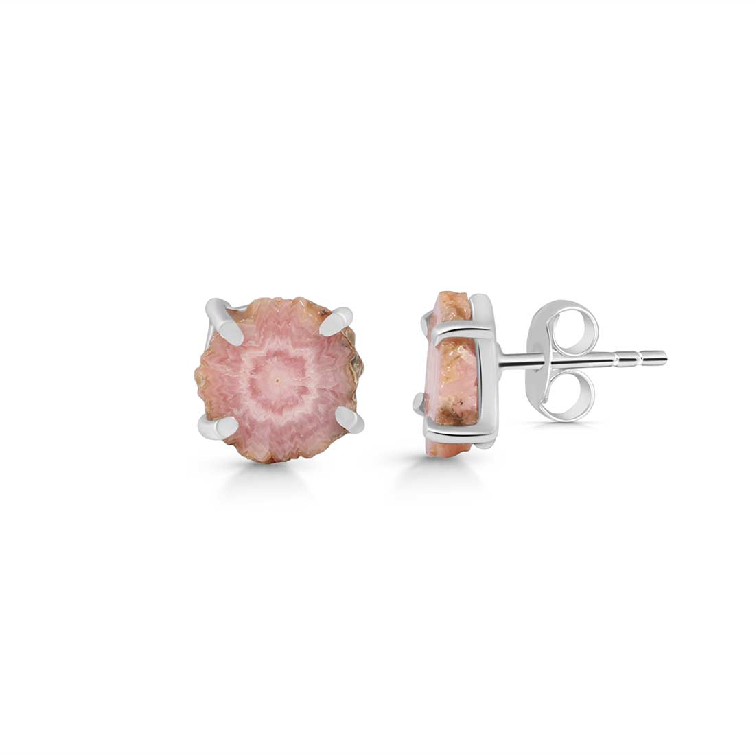 Rhodochrosite Stalactite Stud Earring-(RDC-E-66.)