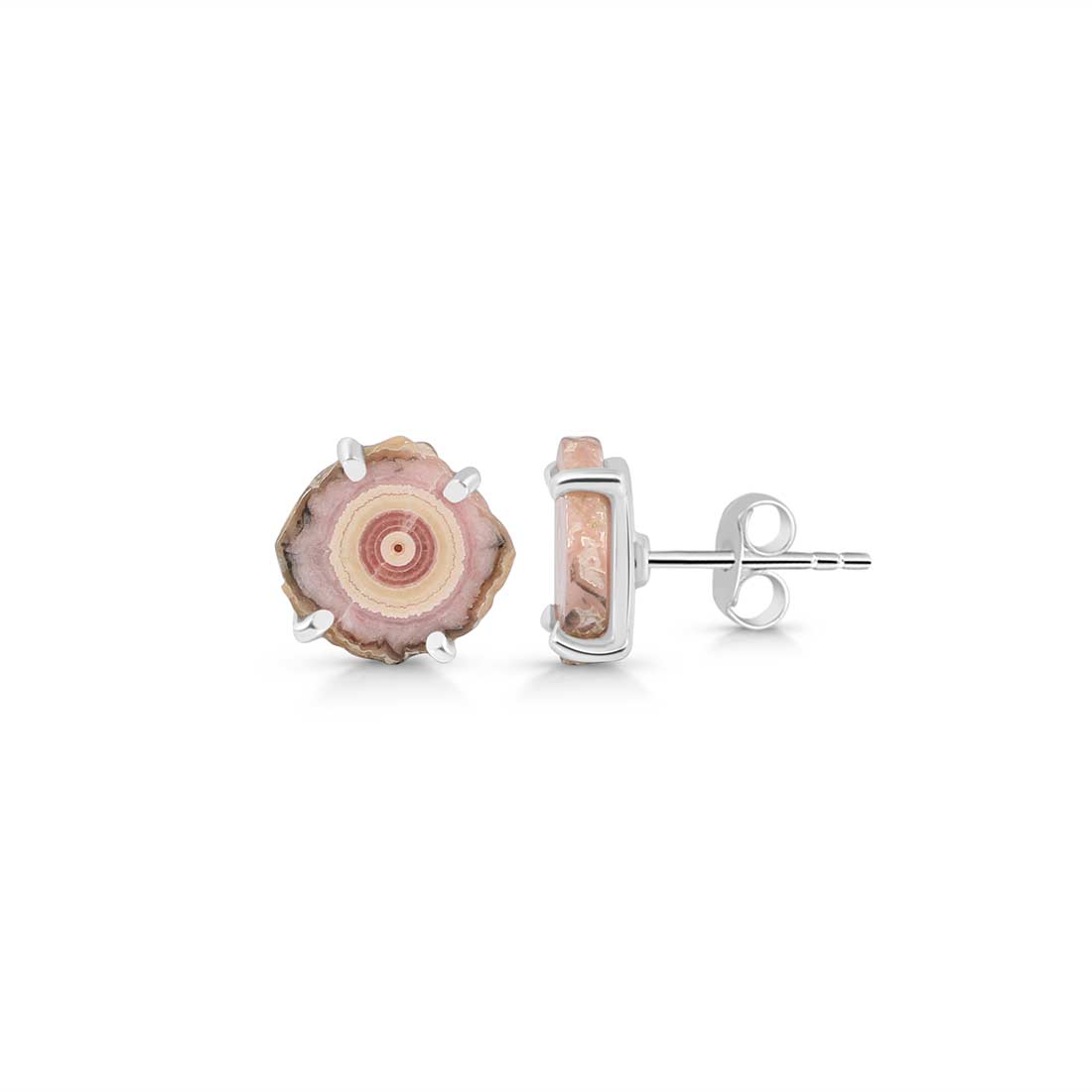 Rhodochrosite Stalactite Stud Earring-(RDC-E-68.)