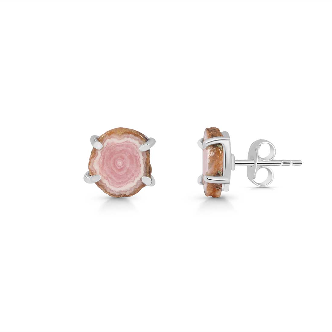 Rhodochrosite Stalactite Stud Earring-(RDC-E-73.)