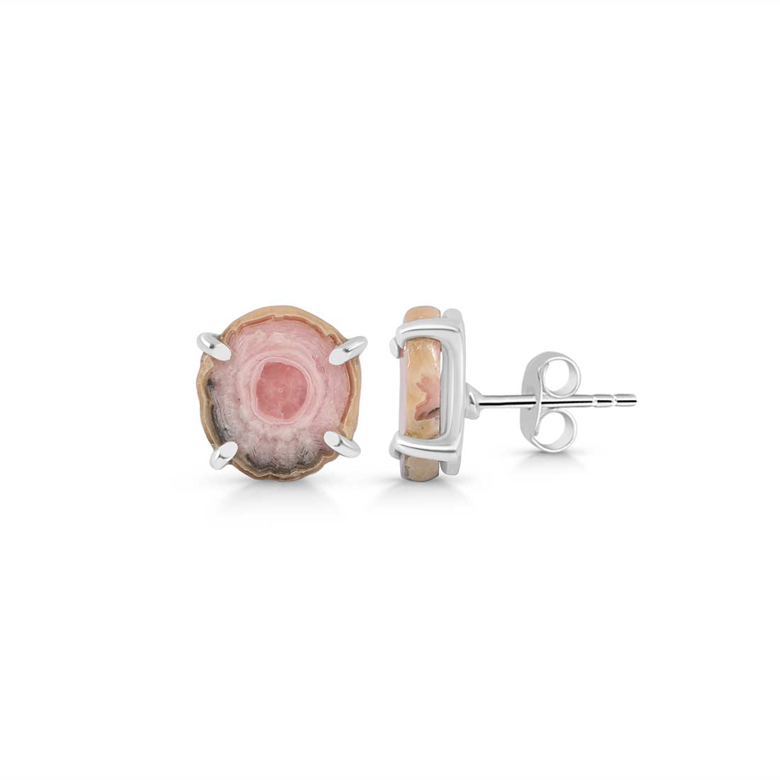 Rhodochrosite Stalactite Stud Earring-(RDC-E-75.)