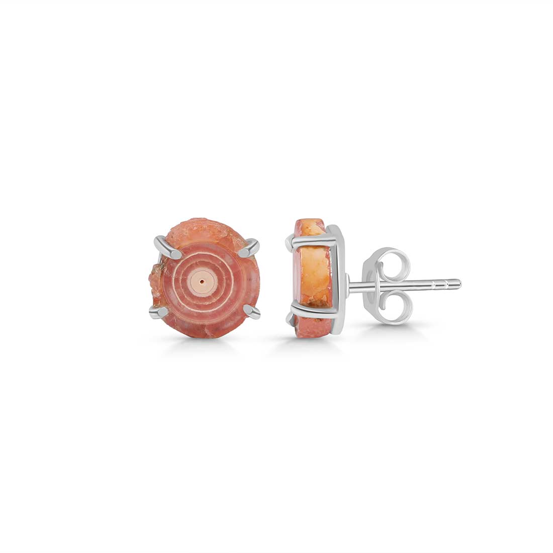 Rhodochrosite Stalactite Stud Earring-(RDC-E-78.)